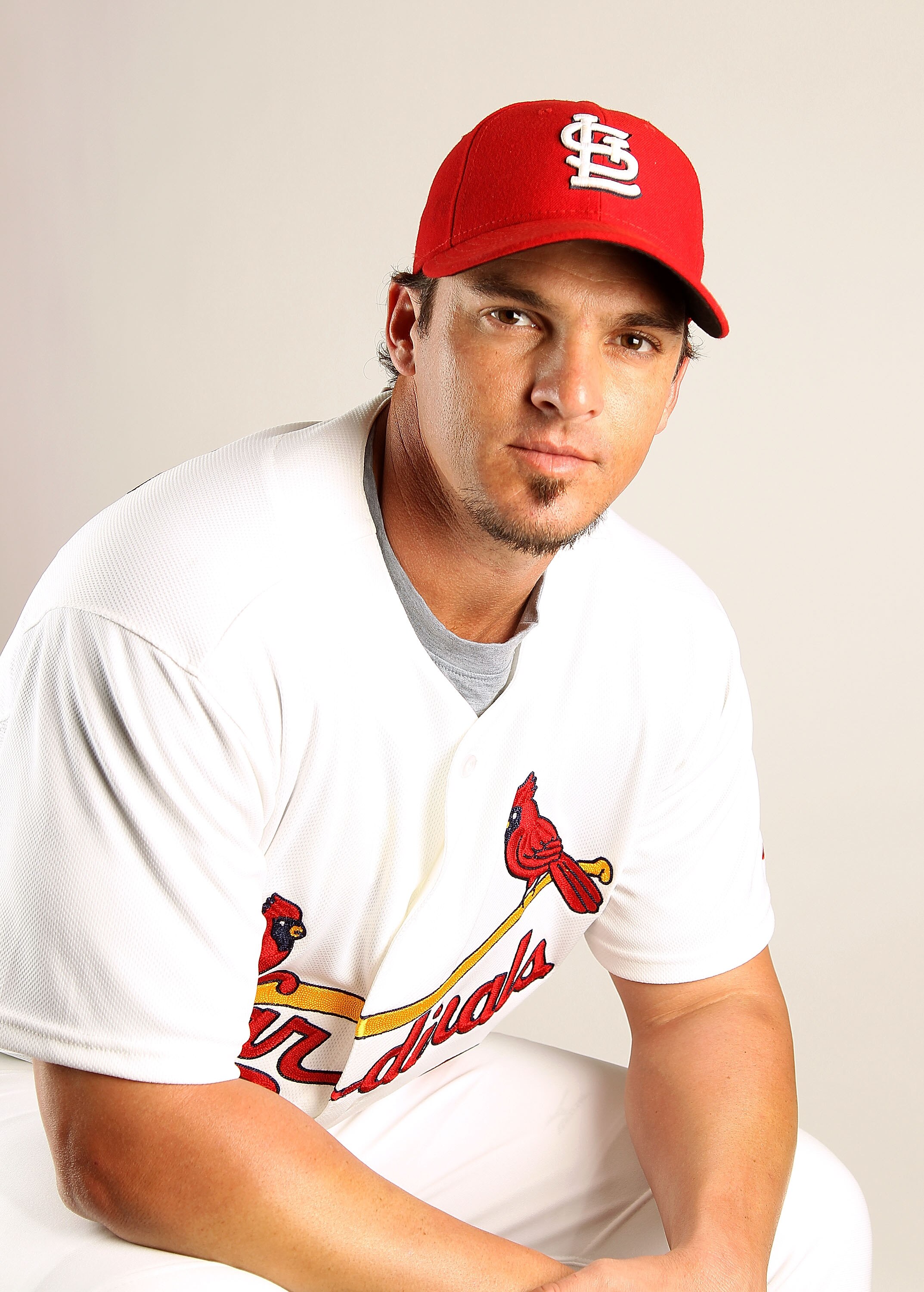 JUPITER, FL - FEBRUARY 24:  Ryan Theriot #3 of the St. Louis Cardinals poses for a portrait during Photo Day at Roger Dean Stadium on February 24, 2011 in Jupiter, Florida.  (Photo by Mike Ehrmann/Getty Images)