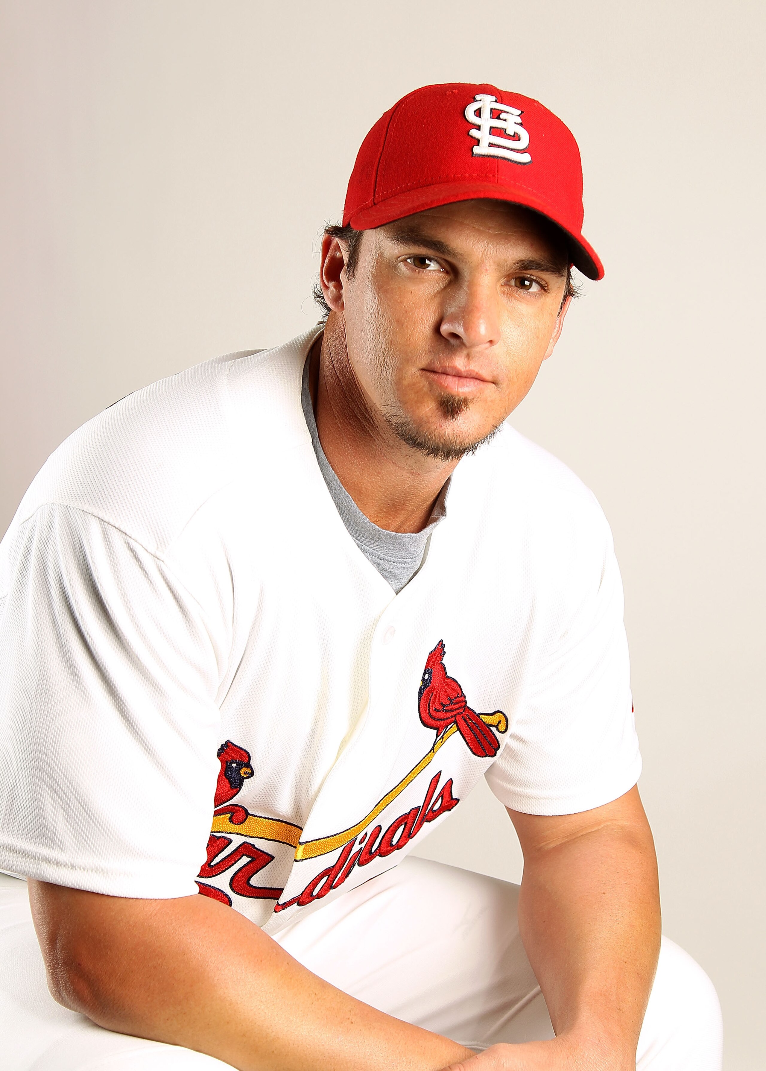 JUPITER, FL - FEBRUARY 24:  Ryan Theriot #3 of the St. Louis Cardinals poses for a portrait during Photo Day at Roger Dean Stadium on February 24, 2011 in Jupiter, Florida.  (Photo by Mike Ehrmann/Getty Images)