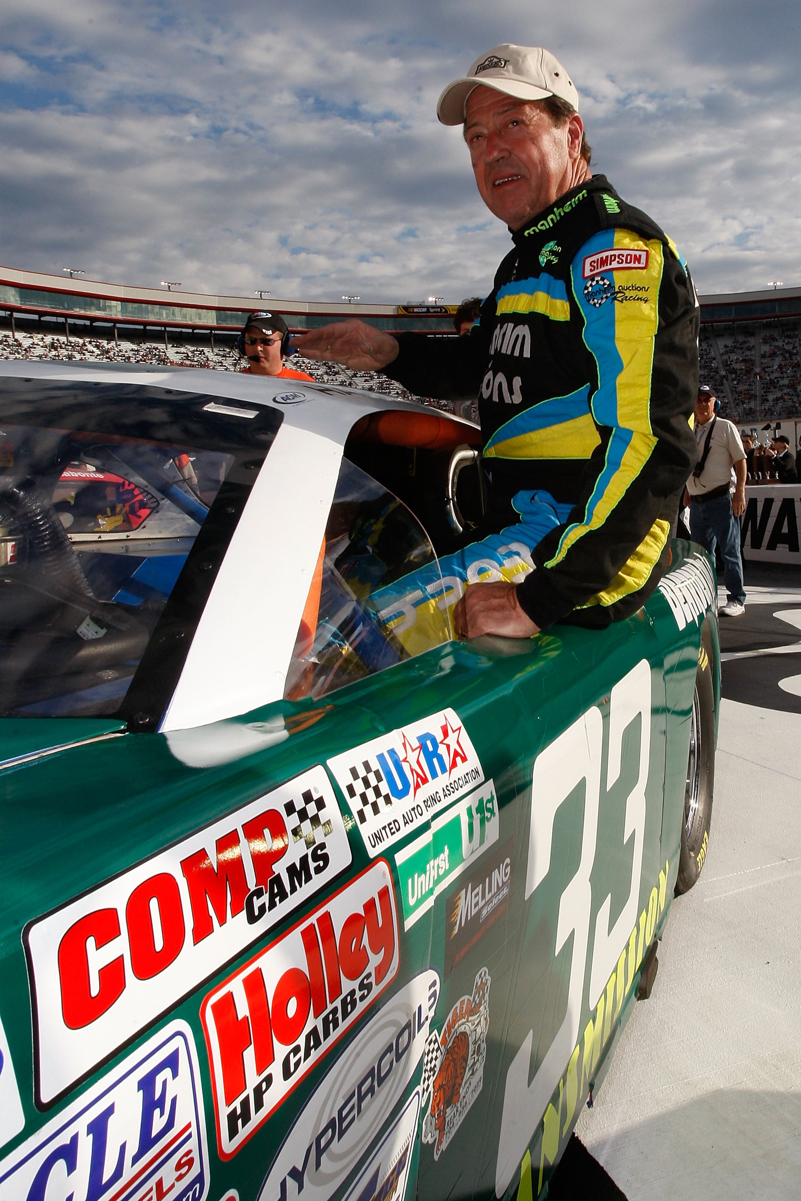 BRISTOL, TN - MARCH 21:  Harry Gant prepares to drive during the NASCAR Legends UARA Race at Bristol Motor Speedway on March 21, 2009 in Bristol, Tennessee.  (Photo by Chris Graythen/Getty Images)