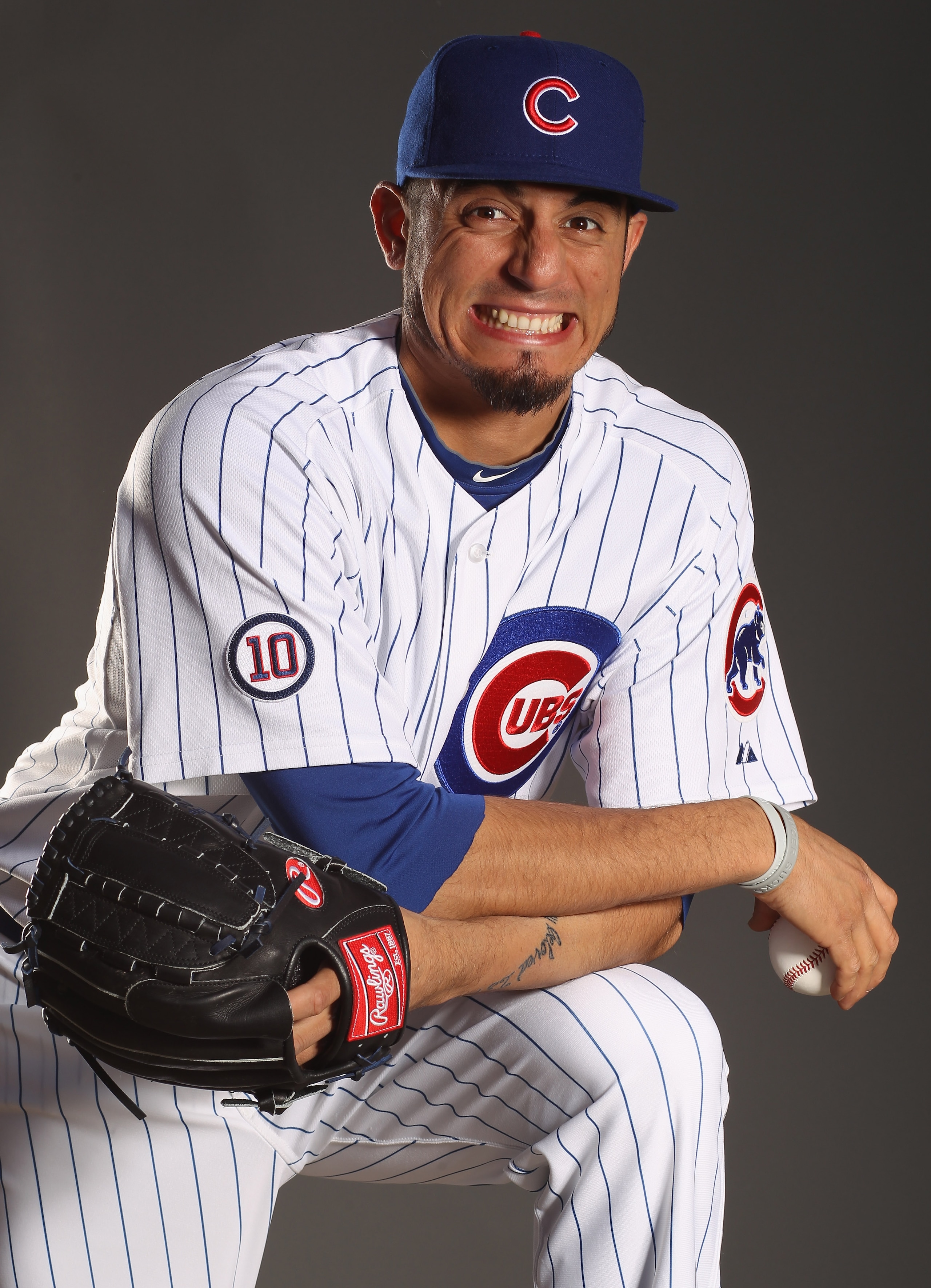 MESA, AZ - FEBRUARY 22:  Matt Garza #17 of the Chicago Cubs poses for a portrait during media photo day at Finch Park on February 22, 2011 in Mesa, Arizona.  (Photo by Ezra Shaw/Getty Images)