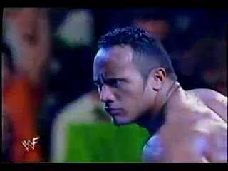 The Rock during his entrance