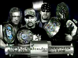 Triple H and Steve Austin vs Undertaker and Kane