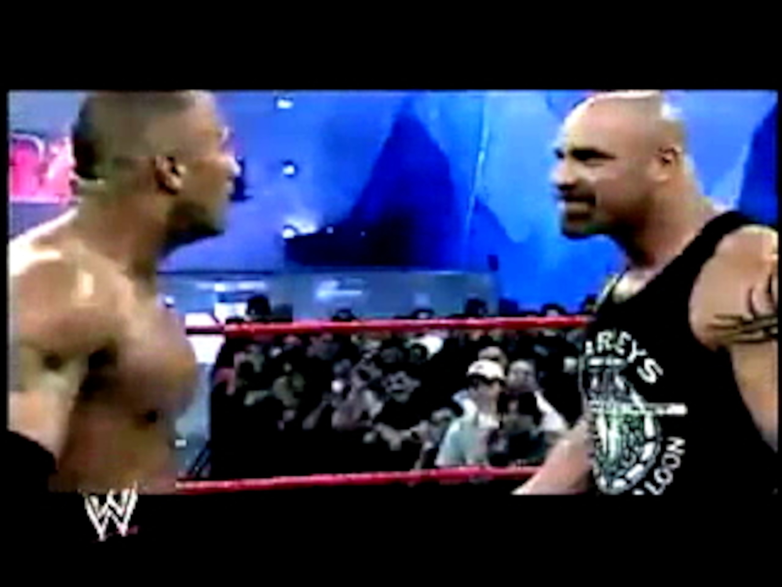 The Rock and Goldberg face to face