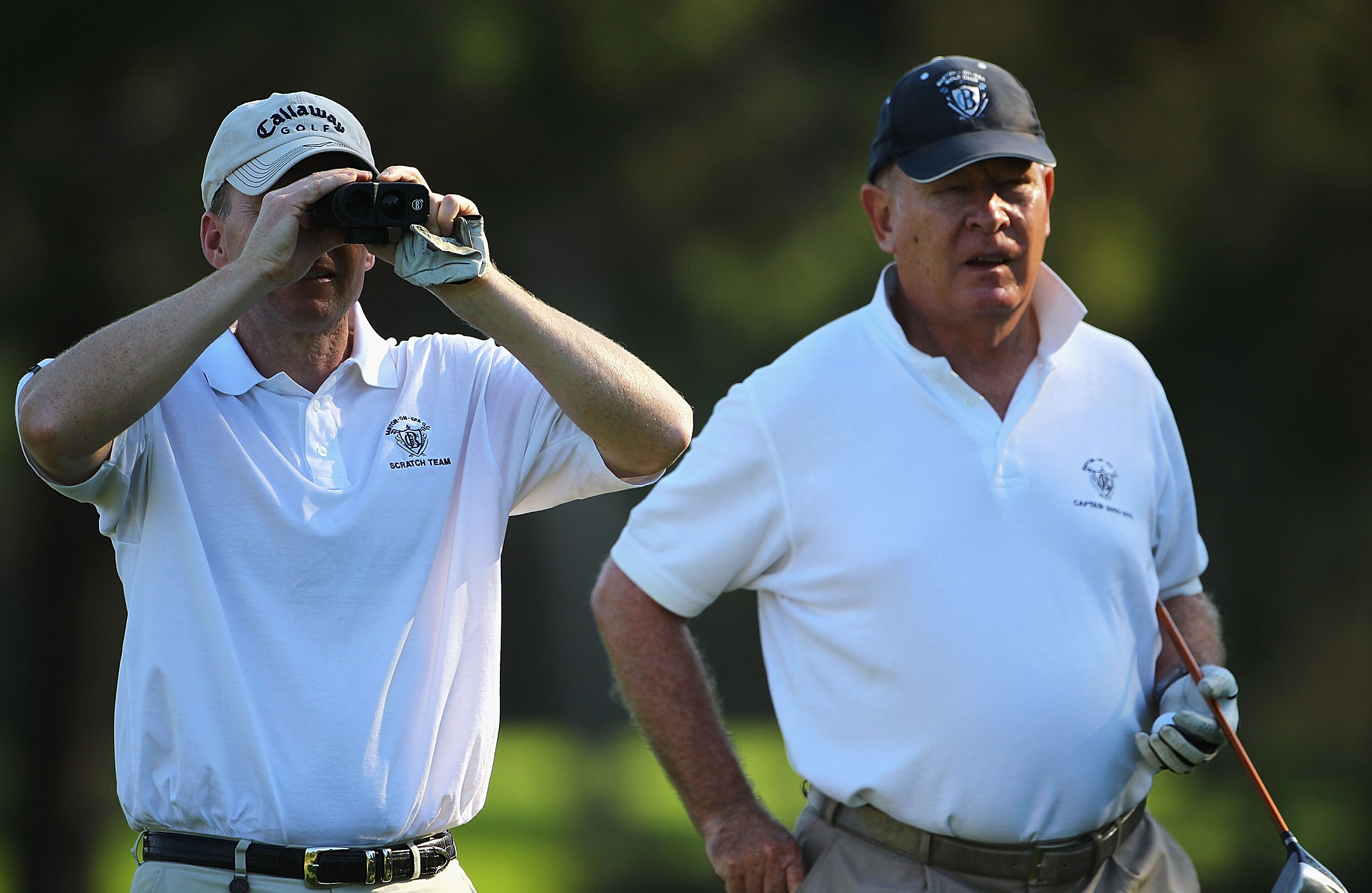 ANTALYA, TURKEY - DECEMBER 07:  Peter Rogers and James Cook of Barton on sea look on during the first day of the PGA International Pro-Captain Challenge 2010 Grand Final at PGA Sultan Course, Antalya Golf Club on December 7, 2010 in Antalya, Turkey.  (Pho