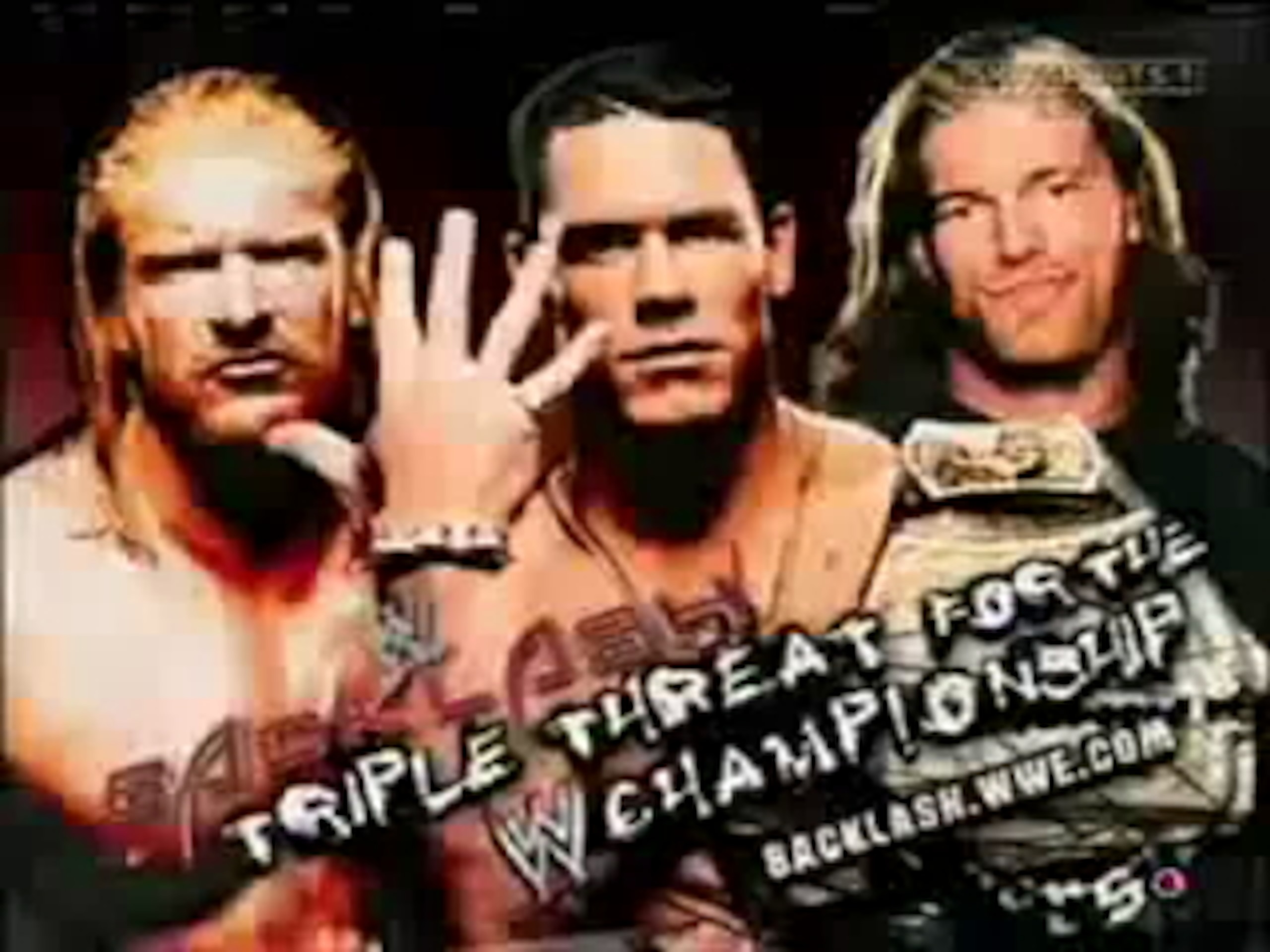 Triple H vs Edge vs John Cena