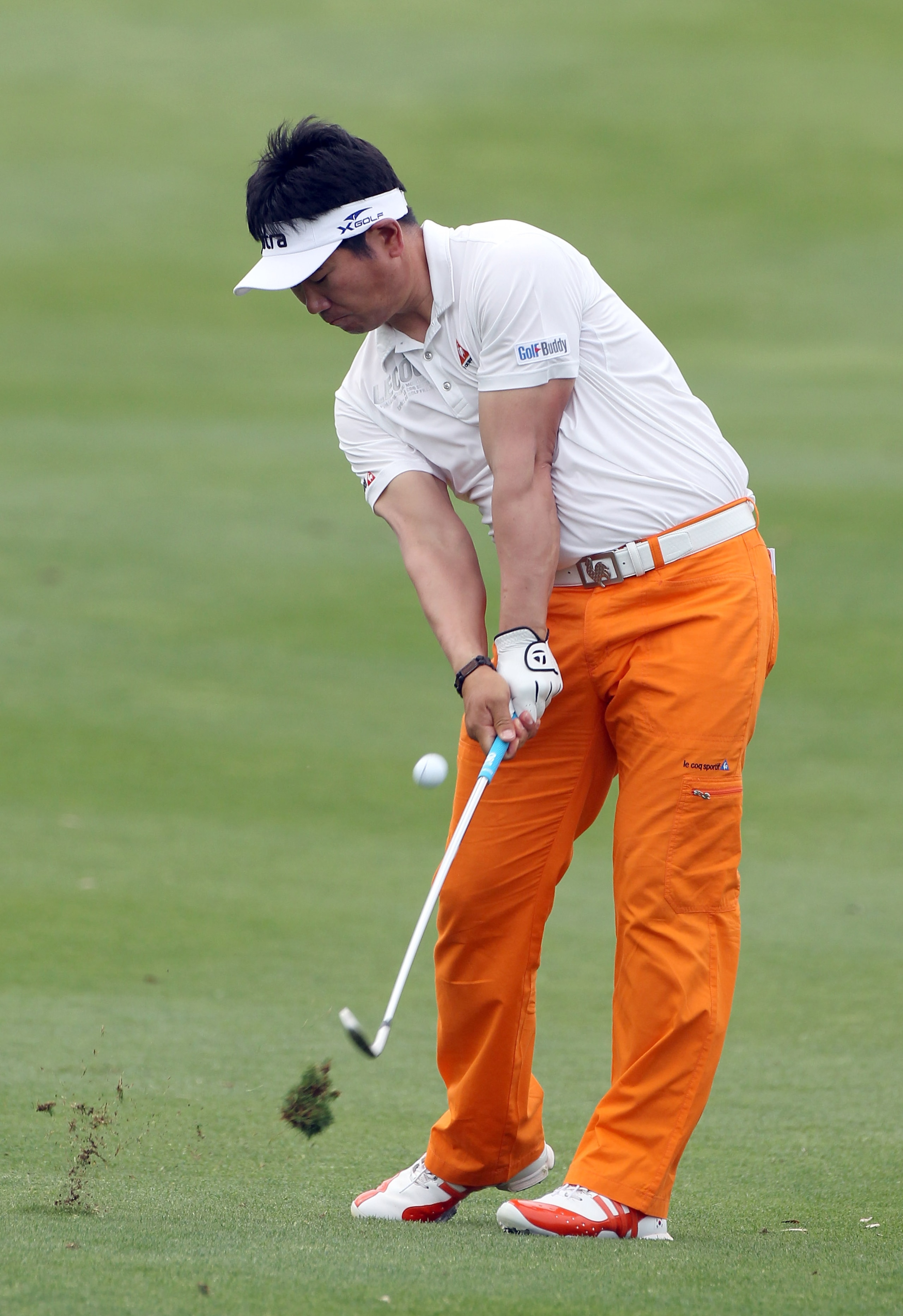 PALM BEACH GARDENS, FL - MARCH 06:  Y.E. Yang of South Korea hits a shot on the 6th  hole during the final round of The Honda Classic at PGA National Resort and Spa on March 6, 2011 in Palm Beach Gardens, Florida.  (Photo by Sam Greenwood/Getty Images)