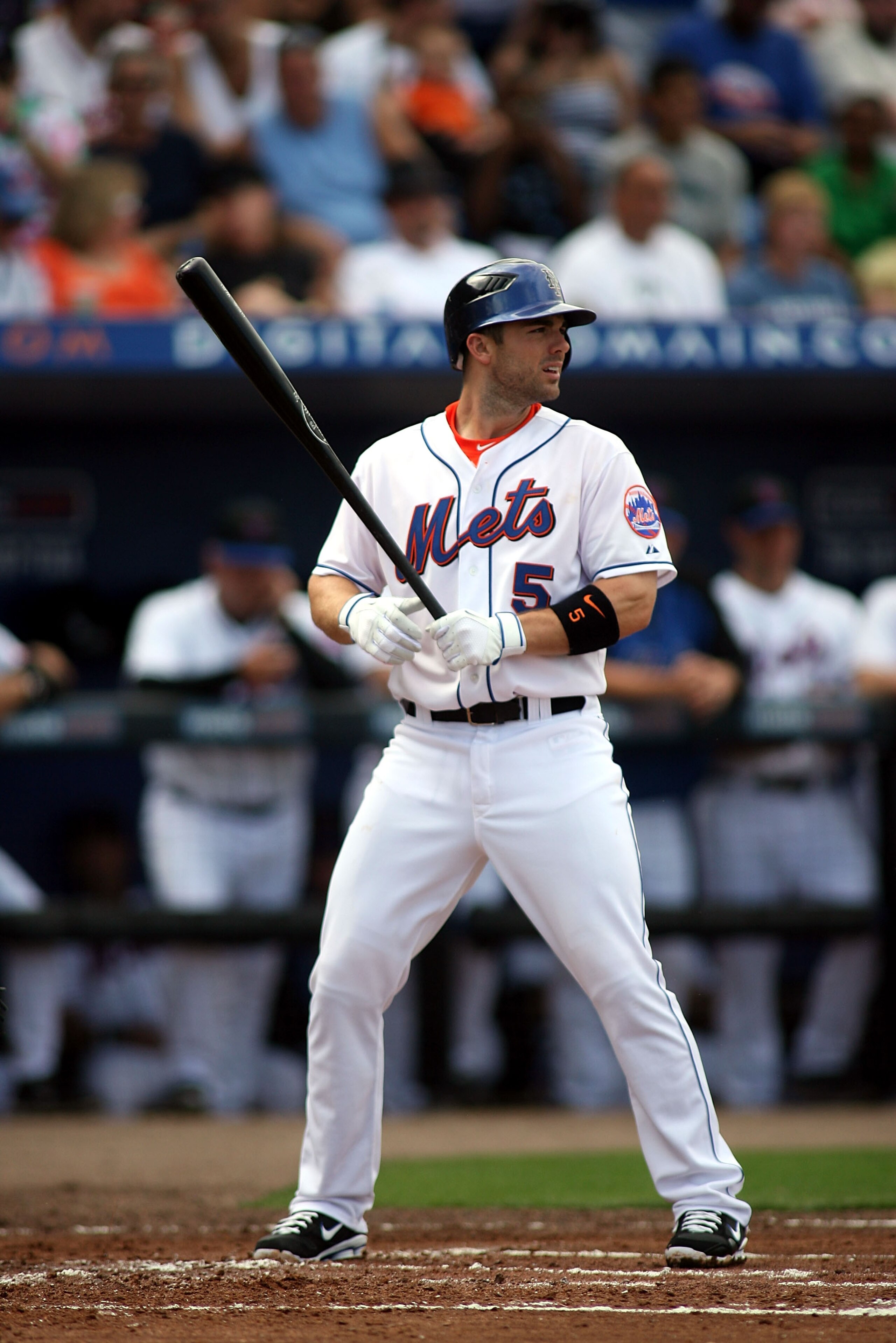 PORT ST. LUCIE, FL - FEBRUARY 26: Third baseman David Wright #5 bats against the Atlanta Braves at Digital Domain Park on February 26, 2011 in Port St. Lucie, Florida. (Photo by Marc Serota/Getty Images) PORT ST. LUCIE, FL - FEBRUARY 26: Third baseman David Wright #5 bats against the Atlanta Braves at Digital Domain Park on February 26, 2011 in Port St. Lucie, Florida. (Photo by Marc Serota/Getty Images)
