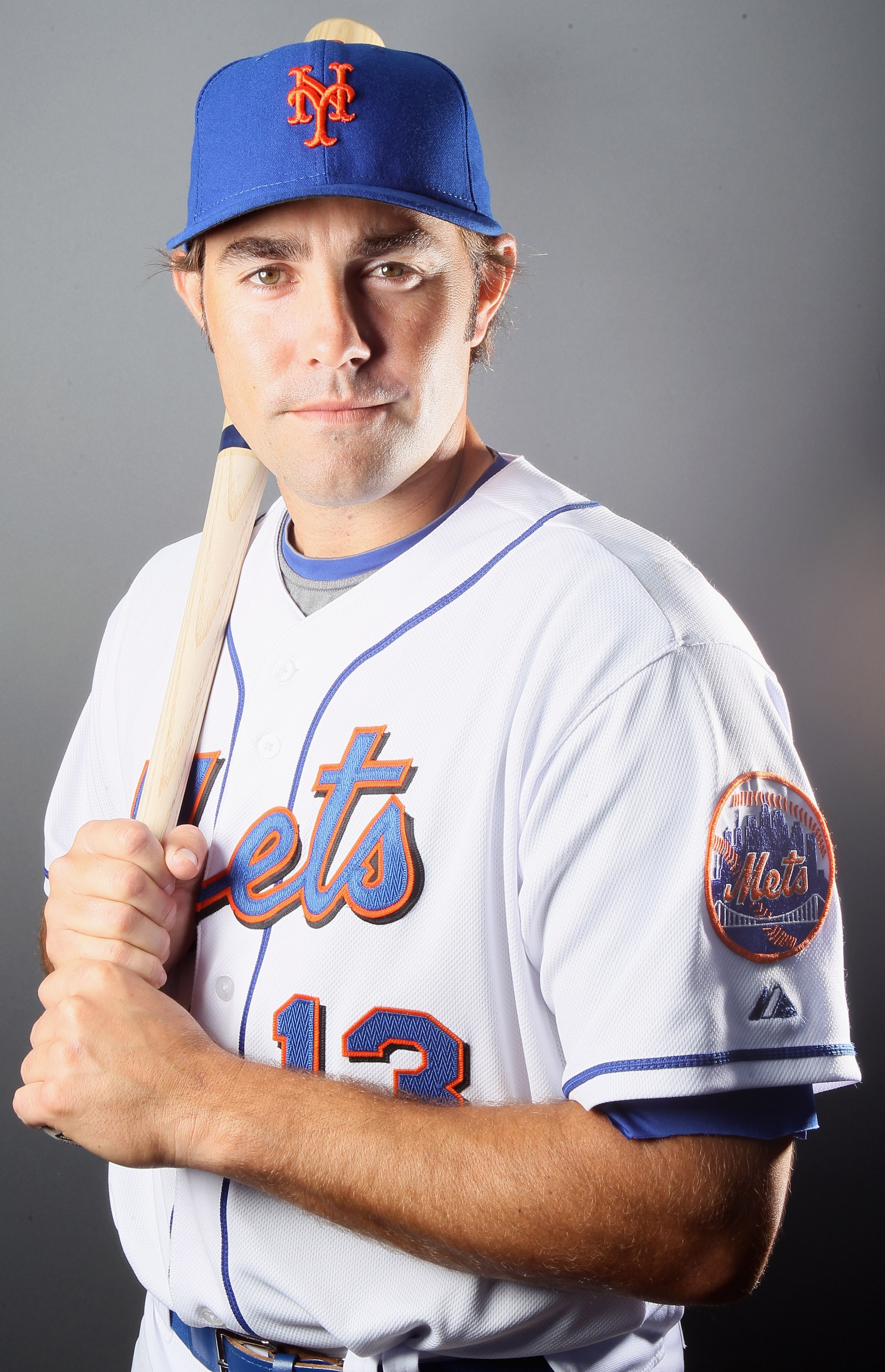 PORT ST. LUCIE, FL - FEBRUARY 24: RY 24: RY 24: Mike Nickeas #13 of the New York Mets poses for a portrait during the New York Mets Photo Day on February 24, 2011 at Digital Domain Park in Port St. Lucie, Florida. (Photo by Elsa/Getty Images) PORT ST. LUCIE, FL - FEBRUARY 24: RY 24: RY 24: Mike Nickeas #13 of the New York Mets poses for a portrait during the New York Mets Photo Day on February 24, 2011 at Digital Domain Park in Port St. Lucie, Florida. (Photo by Elsa/Getty Images)