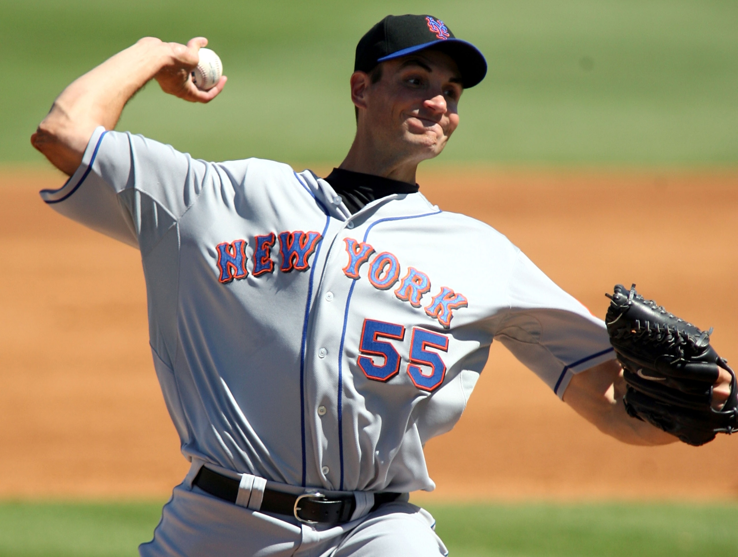 JUPITER, FL - MARCH 04: Pitcher Chris Young #55 of the New York Mets throws against the Florida Marlins at Roger Dean Stadium on March 4, 2011 in Jupiter, Florida. (Photo by Marc Serota/Getty Images) JUPITER, FL - MARCH 04: Pitcher Chris Young #55 of the New York Mets throws against the Florida Marlins at Roger Dean Stadium on March 4, 2011 in Jupiter, Florida. (Photo by Marc Serota/Getty Images)