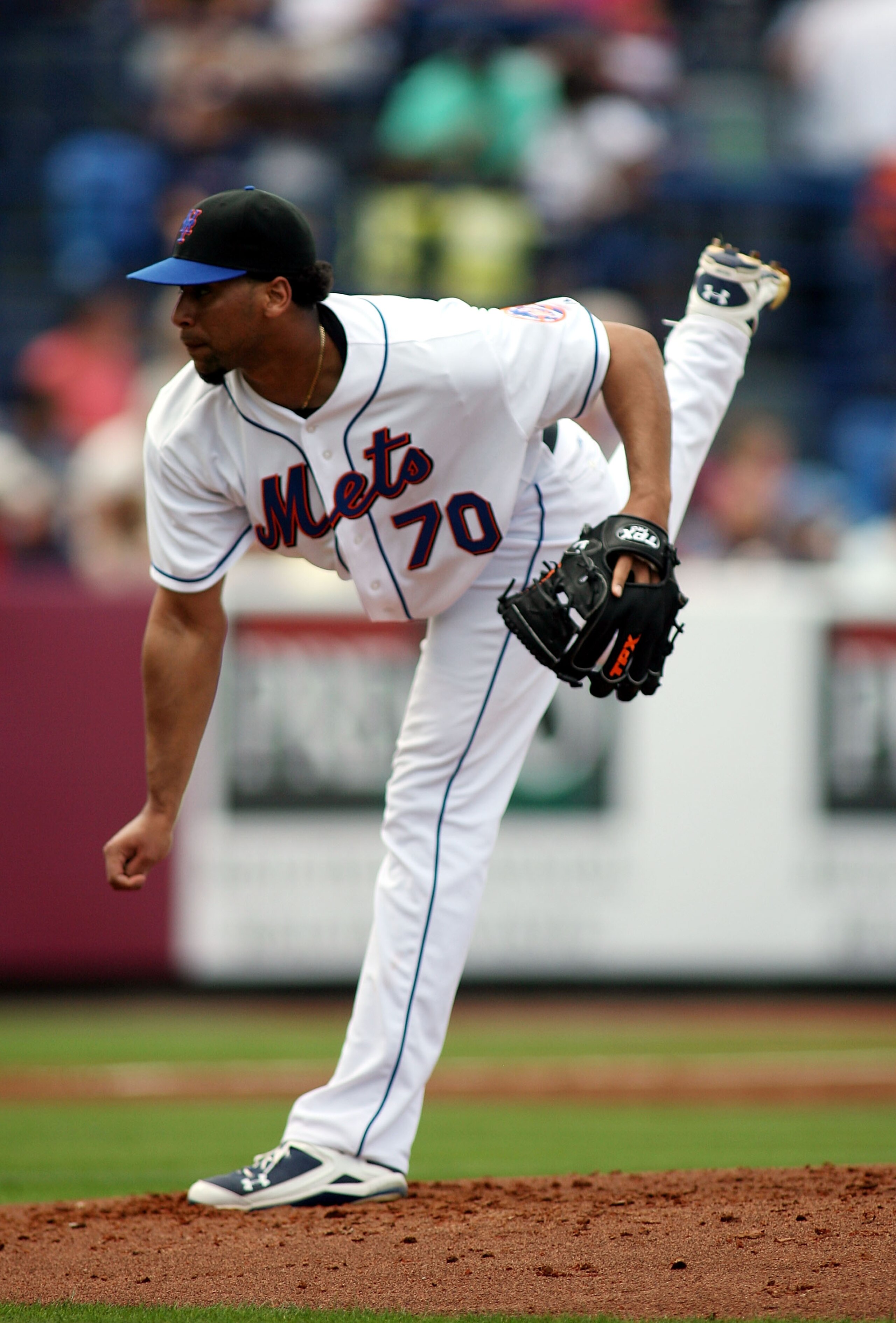 PORT ST. LUCIE, FL - FEBRUARY 26: Pitcher Pedro Beato #70 of the New York Mets throws against the Atlanta Braves at Digital Domain Park on February 26, 2011 in Port St. Lucie, Florida. (Photo by Marc Serota/Getty Images) PORT ST. LUCIE, FL - FEBRUARY 26: Pitcher Pedro Beato #70 of the New York Mets throws against the Atlanta Braves at Digital Domain Park on February 26, 2011 in Port St. Lucie, Florida. (Photo by Marc Serota/Getty Images)