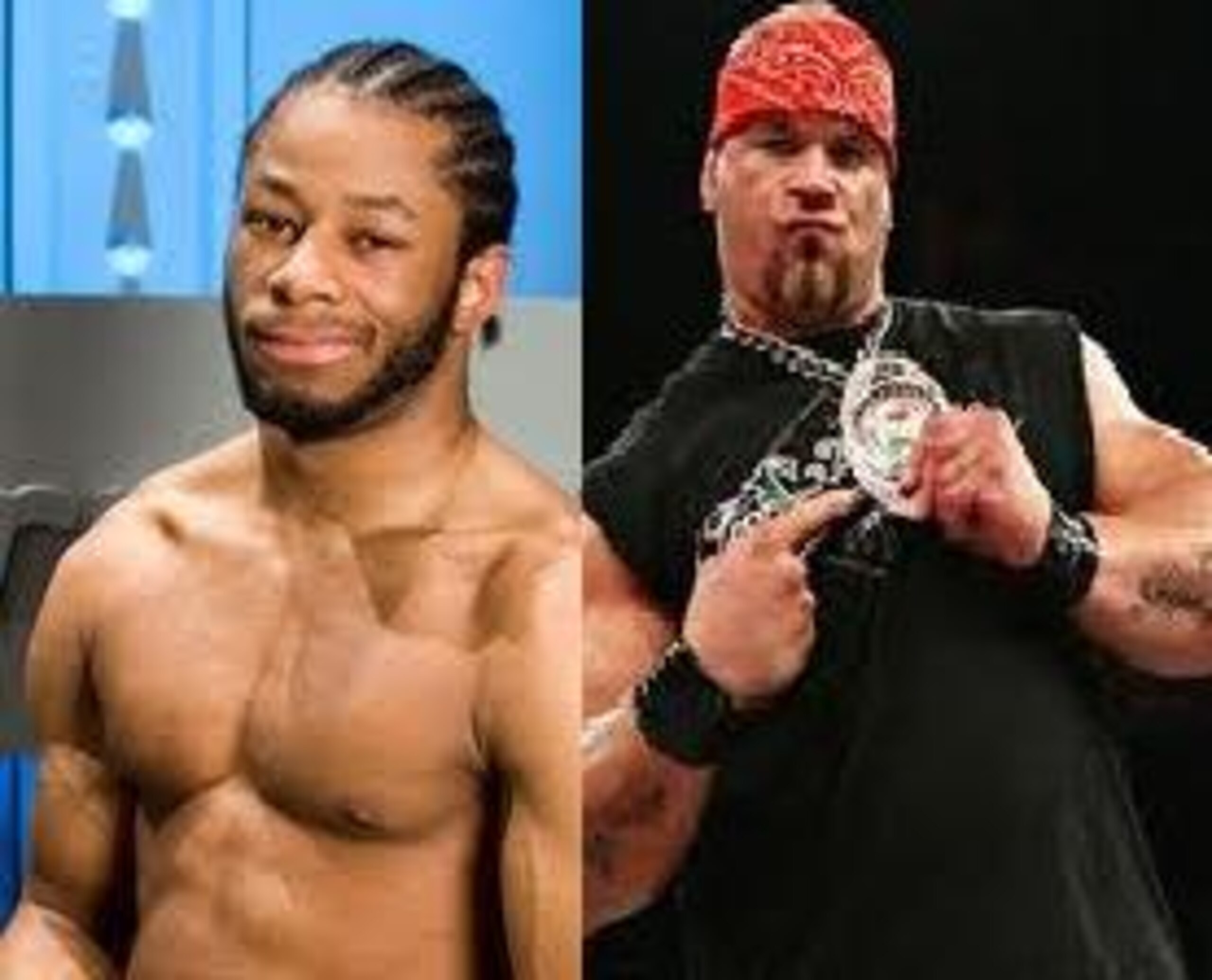 Pictured left Jay Lethal, to the right, Hernandez