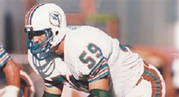 BOB BRUDZINSKI - MIAMI DOLPHINS - Vintage 35mm Football Slide 12.4