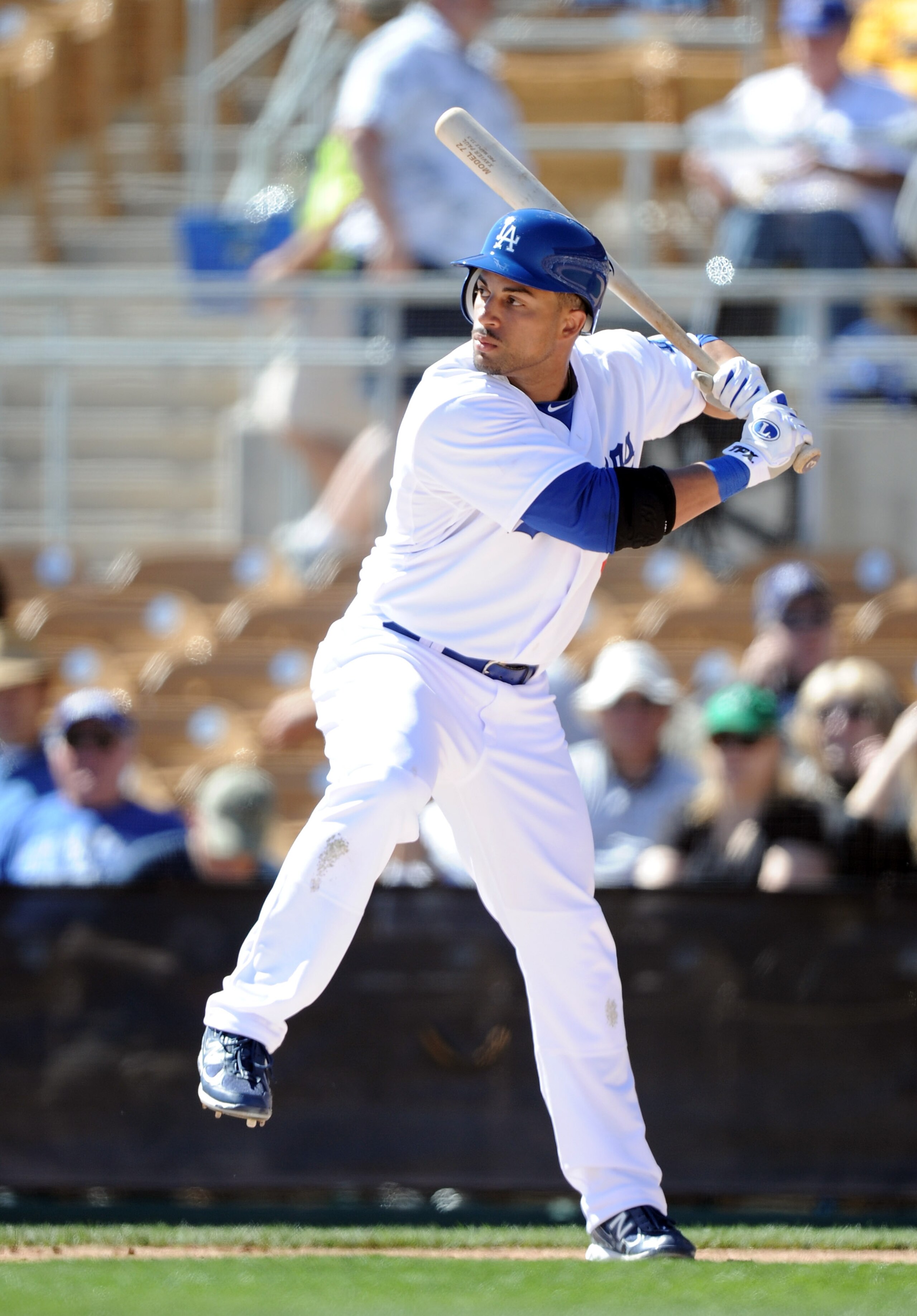 PHOENIX, AZ - FEBRUARY 28: Xavier Paul #3 of the Los Angeles Dodgers at bat during spring training at Camelback Ranch on February 28, 2011 in Phoenix, Arizona. (Photo by Harry How/Getty Images) PHOENIX, AZ - FEBRUARY 28: Xavier Paul #3 of the Los Angeles Dodgers at bat during spring training at Camelback Ranch on February 28, 2011 in Phoenix, Arizona. (Photo by Harry How/Getty Images)