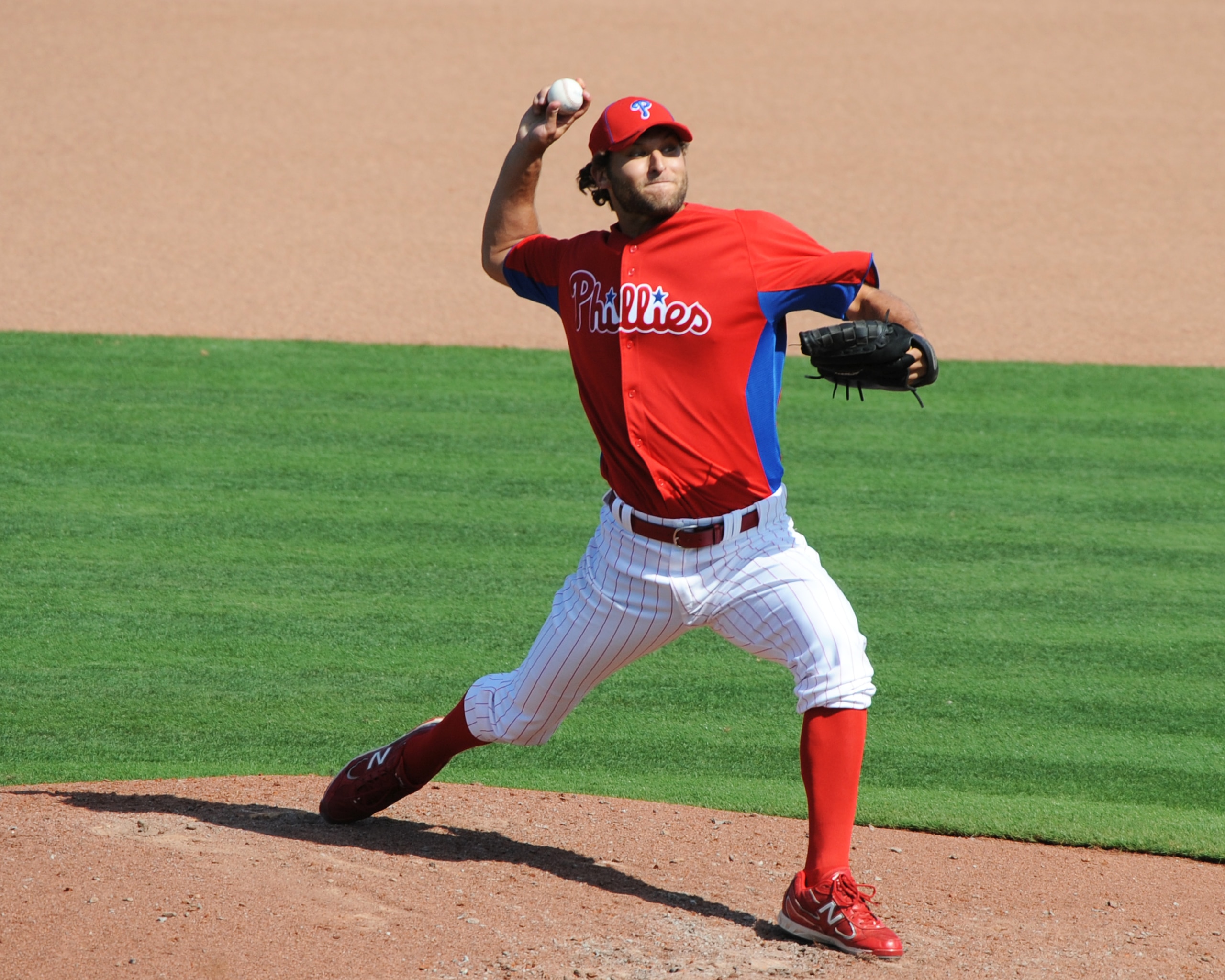 CLEARWATER, FL - FEBRUARY 27:  Pitcher Michael Schwimer #78  of the Philadelphia Phillies throws in relief against the New York Yankees February 27, 2011 at Bright House Field in Clearwater, Florida.  (Photo by Al Messerschmidt/Getty Images)