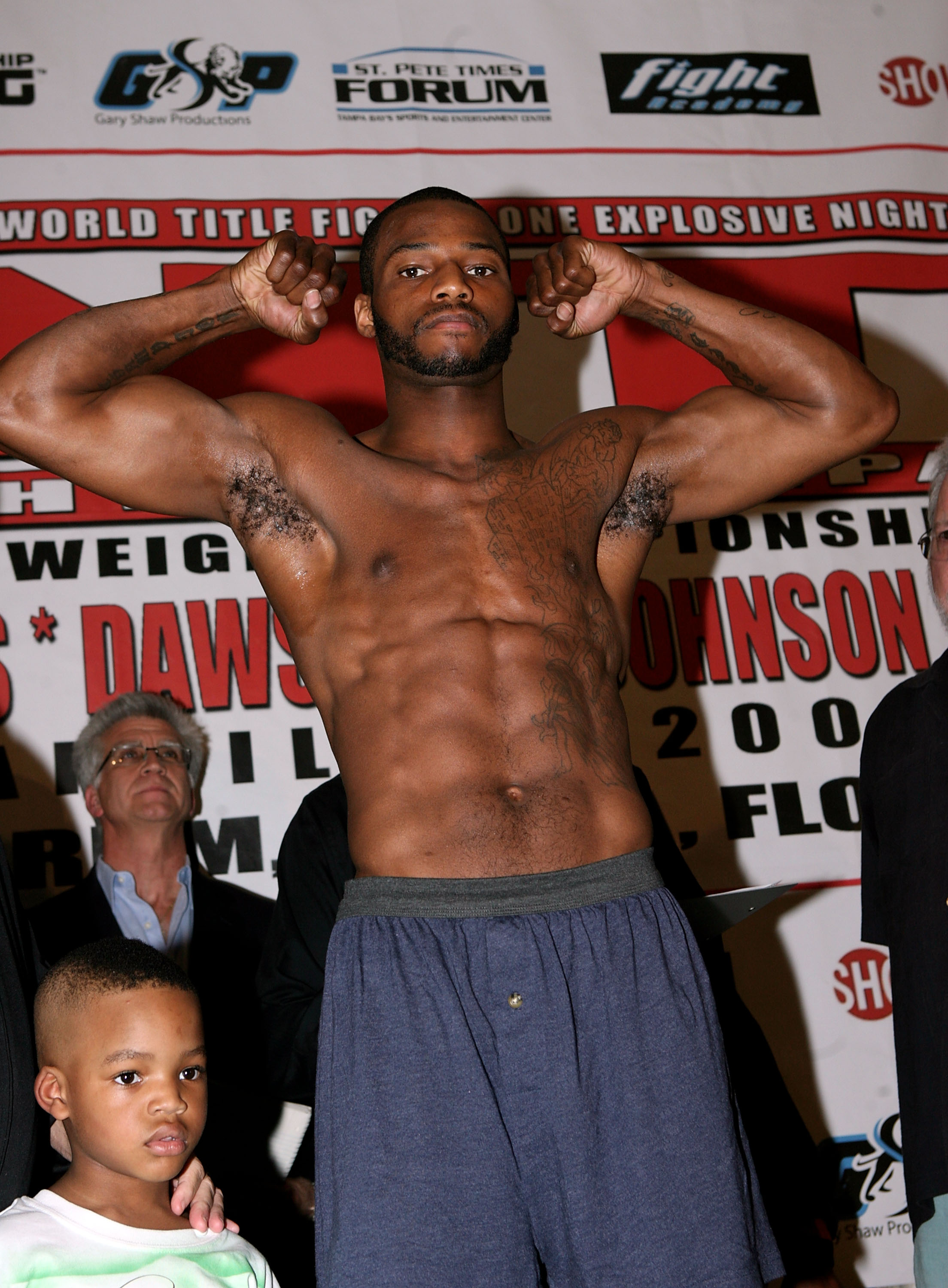 TAMPA, FLORIDA - APRIL 11: Chad Dawson poses during a weigh-in at The Westin Hotel on April 11, 2008 in Tampa, Florida. Chad Dawson and Glen Johnson are scheduled to fight at the St.Pete Times Forum on April 12 in Tampa, Florida. (Photo by John Gichigi/Ge