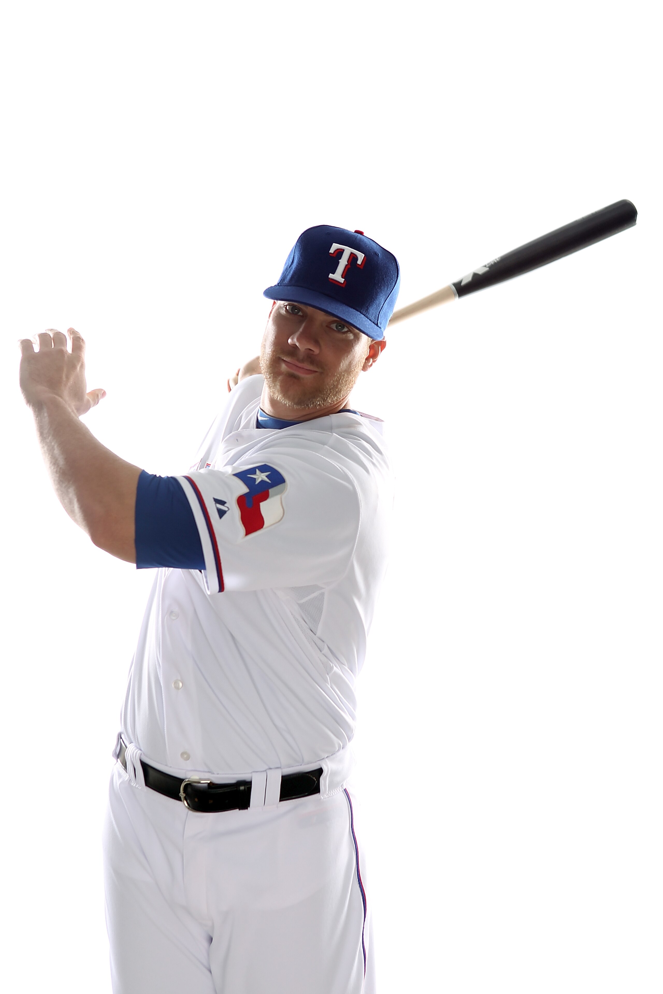 SURPRISE, AZ - FEBRUARY 25:  Chris Davis #19 of the Texas Rangers poses for a portrait during Spring Training Media Day on February 25, 2011 at Surprise Stadium in Surprise, Arizona.  (Photo by Jonathan Ferrey/Getty Images)