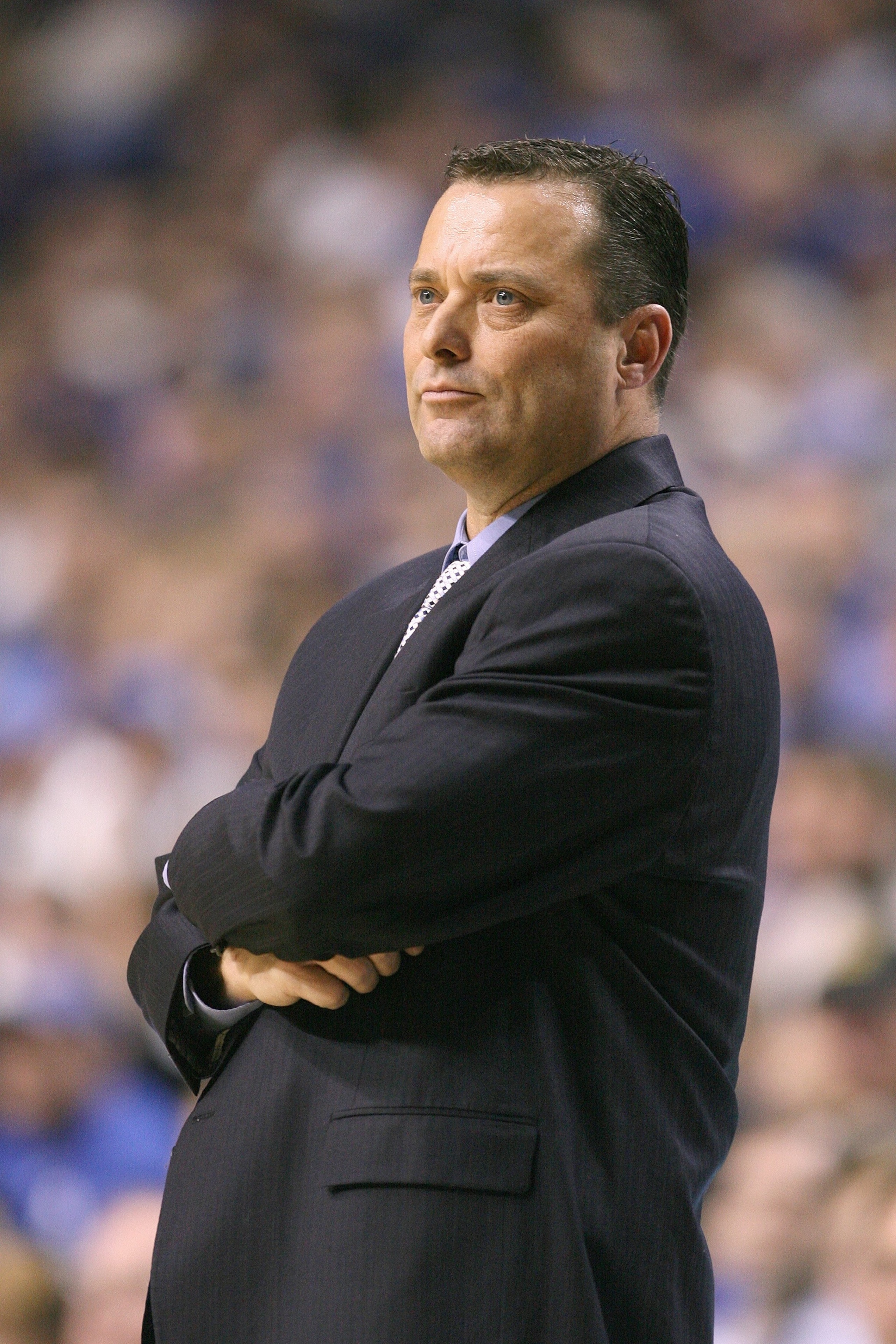 LEXINGTON, KY - JANUARY 21:  Head coach Billy Gillispie of the Kentucky Wildcats watches the action during the SEC game against the Auburn Tigers at Rupp Arena on January 21, 2009 in Lexington, Kentucky.  (Photo by Andy Lyons/Getty Images)