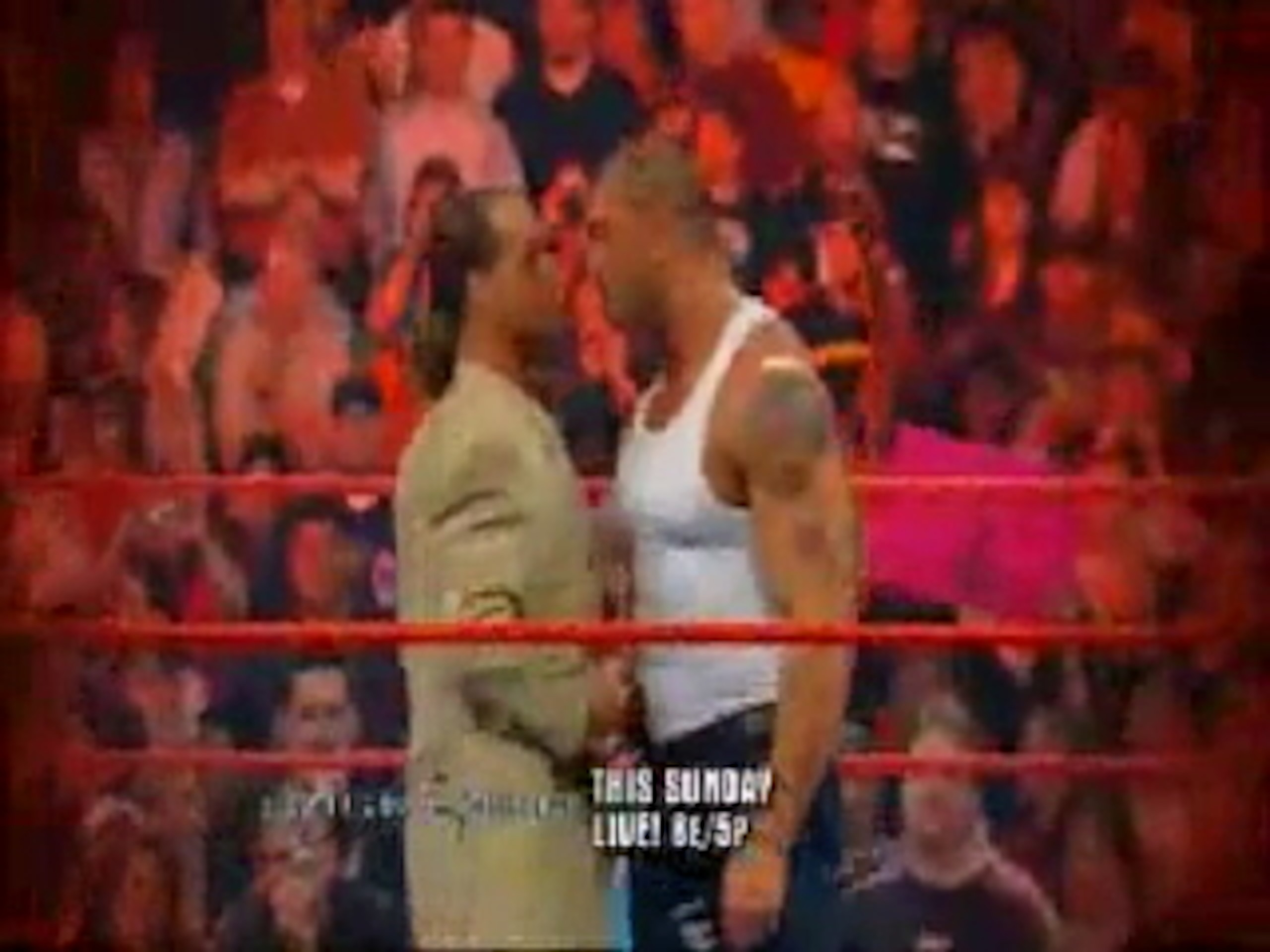 Shawn Michaels and Batista face to face