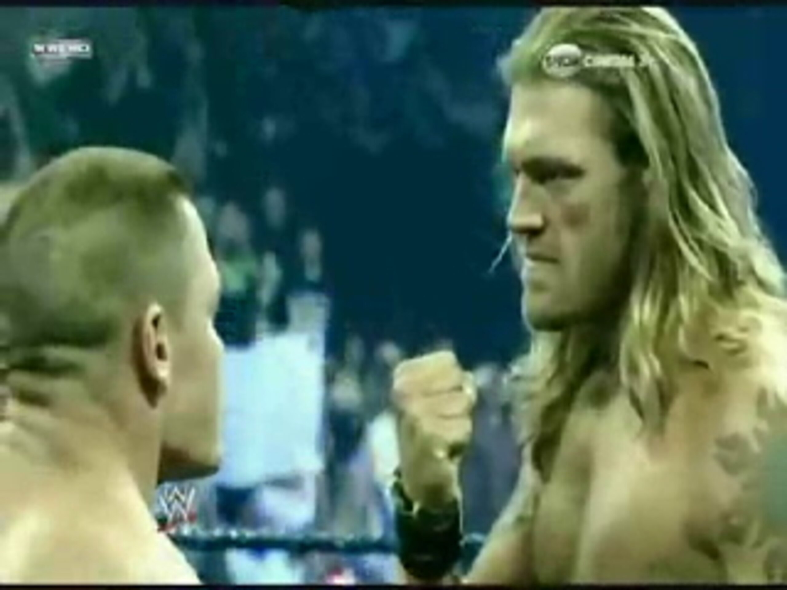 John Cena and Edge facing off