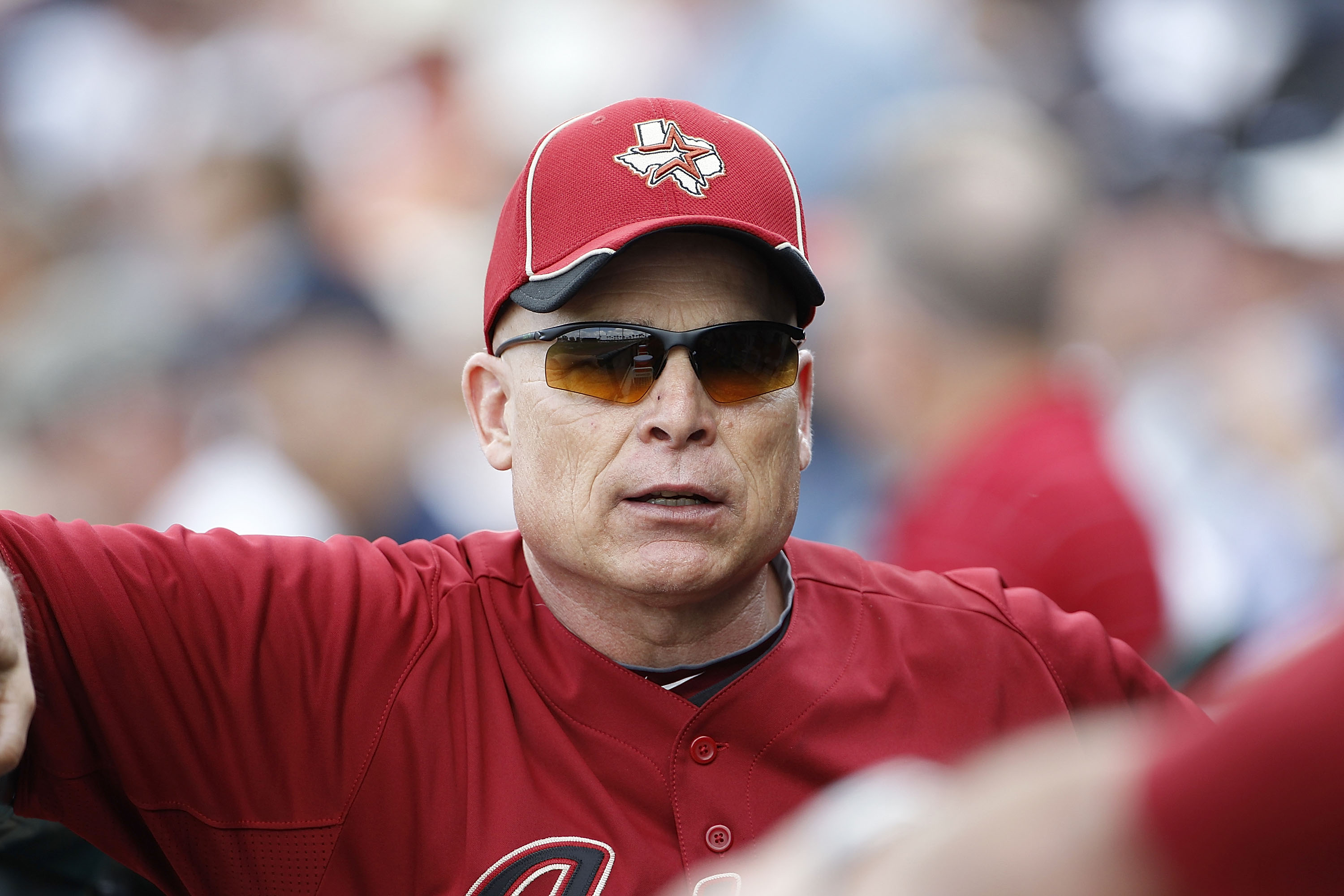 LAKELAND, FL - MARCH 02: Houston Astros manager Brad Mills watches the action during the game against the Detroit Tigers at Joker Marchant Stadium on March 2, 2011 in Lakeland, Florida. The Astros defeated the Tigers 6-3.  (Photo by Leon Halip/Getty Image