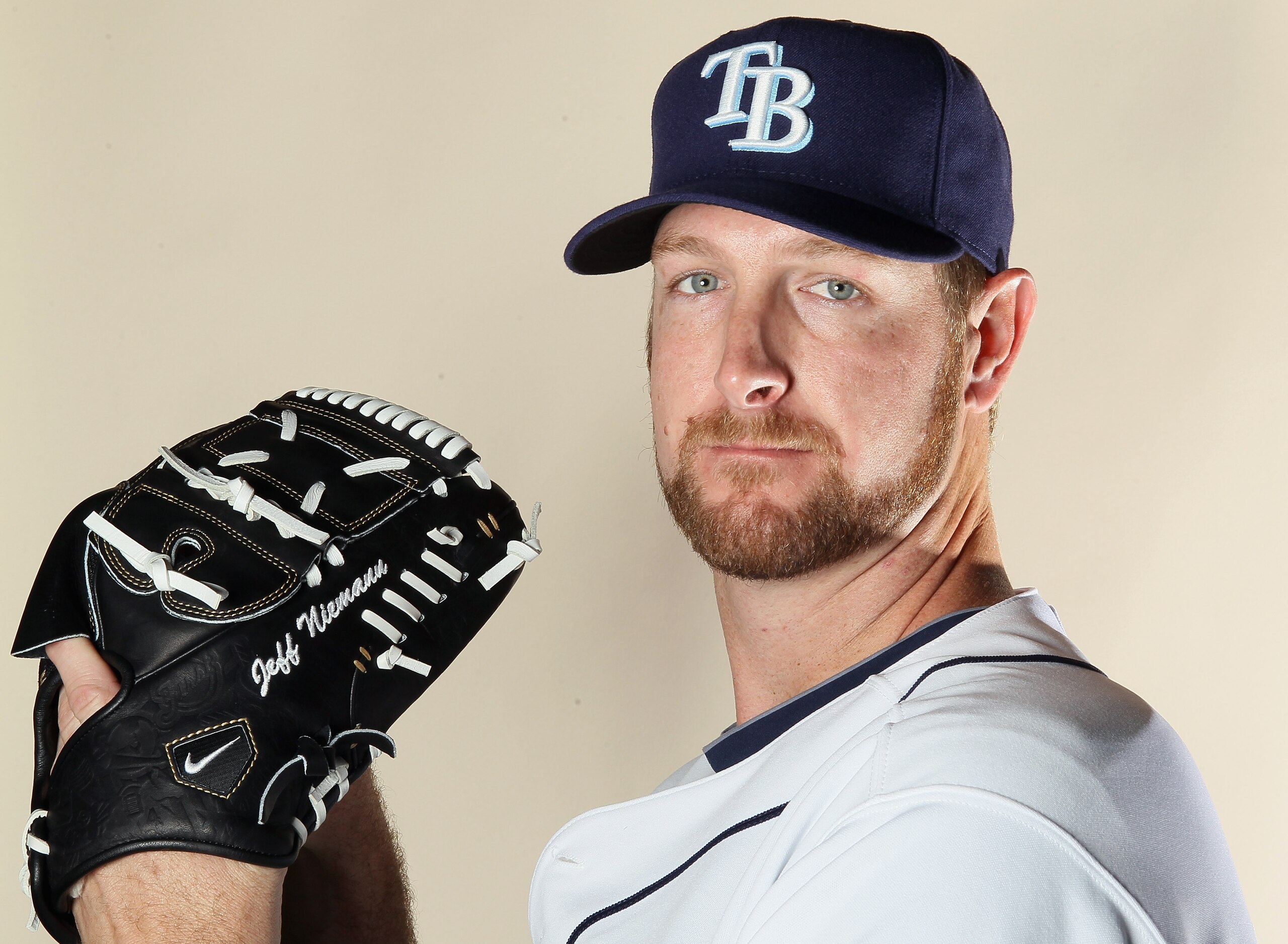 FT. MYERS, FL - FEBRUARY 22: : Jeff Niemann #34 of the Tampa Bay Rays poses for a portrait during the Tampa Bay Rays Photo Day on February 22, 2011 at the Charlotte Sports Complex in Port Charlotte, Florida. (Photo by Elsa/Getty Images) FT. MYERS, FL - FEBRUARY 22: : Jeff Niemann #34 of the Tampa Bay Rays poses for a portrait during the Tampa Bay Rays Photo Day on February 22, 2011 at the Charlotte Sports Complex in Port Charlotte, Florida. (Photo by Elsa/Getty Images)