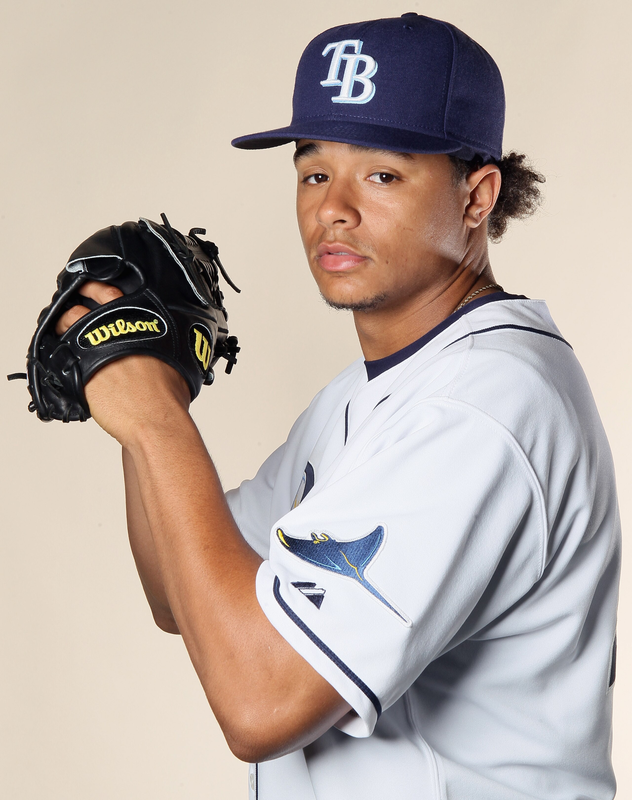 FT. MYERS, FL - FEBRUARY 22: : Chris Archer #35 of the Tampa Bay Rays poses for a portrait during the Tampa Bay Rays Photo Day on February 22, 2011 at the Charlotte Sports Complex in Port Charlotte, Florida. (Photo by Elsa/Getty Images) FT. MYERS, FL - FEBRUARY 22: : Chris Archer #35 of the Tampa Bay Rays poses for a portrait during the Tampa Bay Rays Photo Day on February 22, 2011 at the Charlotte Sports Complex in Port Charlotte, Florida. (Photo by Elsa/Getty Images)