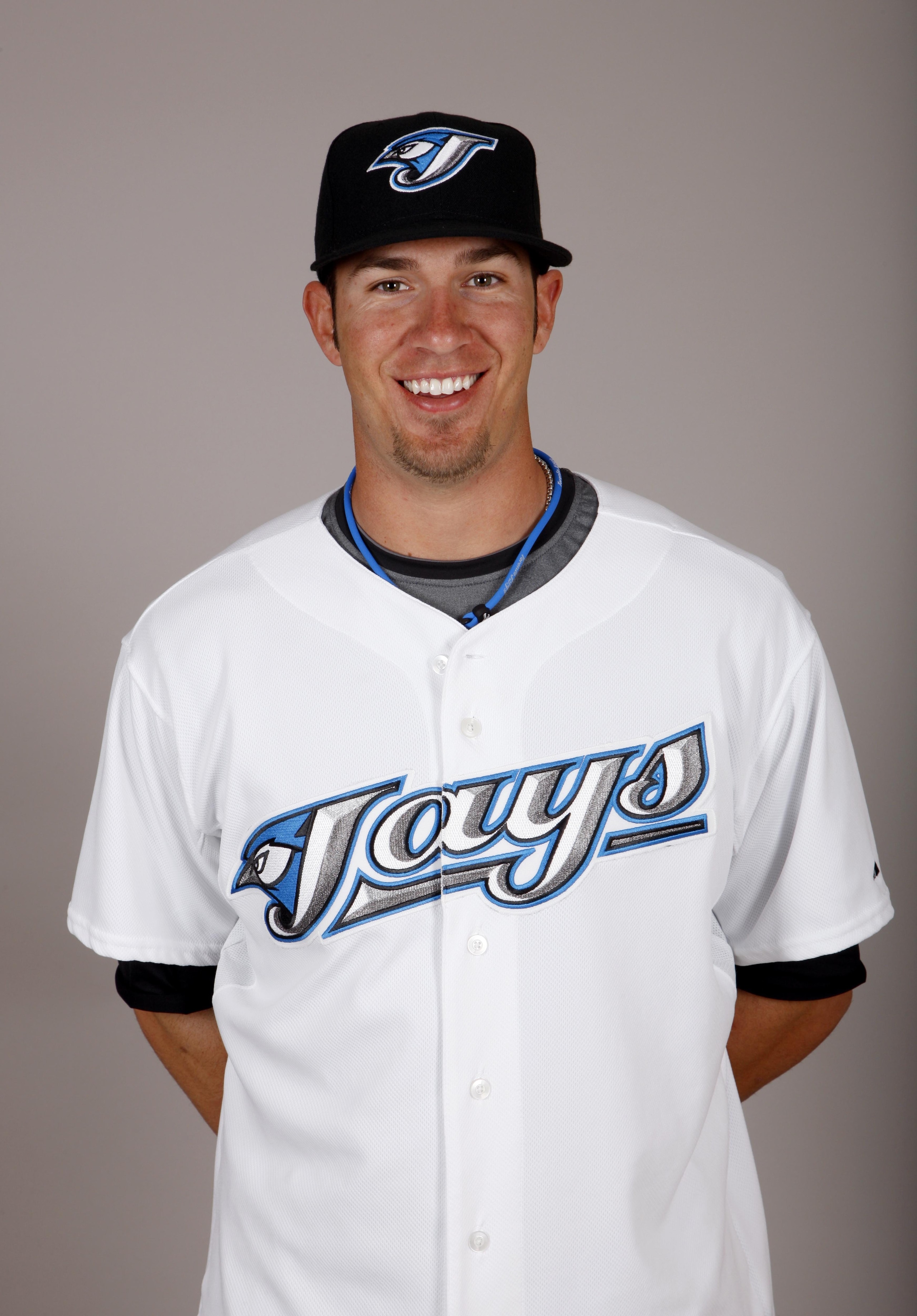 DUNEDIN, FL - FEBRUARY 23: J.P. Arencibia #9 of the Toronto Blue Jays poses during photo day at the Bobby Mattick Training Center at Englebert Complex on February 23, 2009 in Dunedin, Florida. (Photo by J. Meric/Getty Images) DUNEDIN, FL - FEBRUARY 23: J.P. Arencibia #9 of the Toronto Blue Jays poses during photo day at the Bobby Mattick Training Center at Englebert Complex on February 23, 2009 in Dunedin, Florida. (Photo by J. Meric/Getty Images)