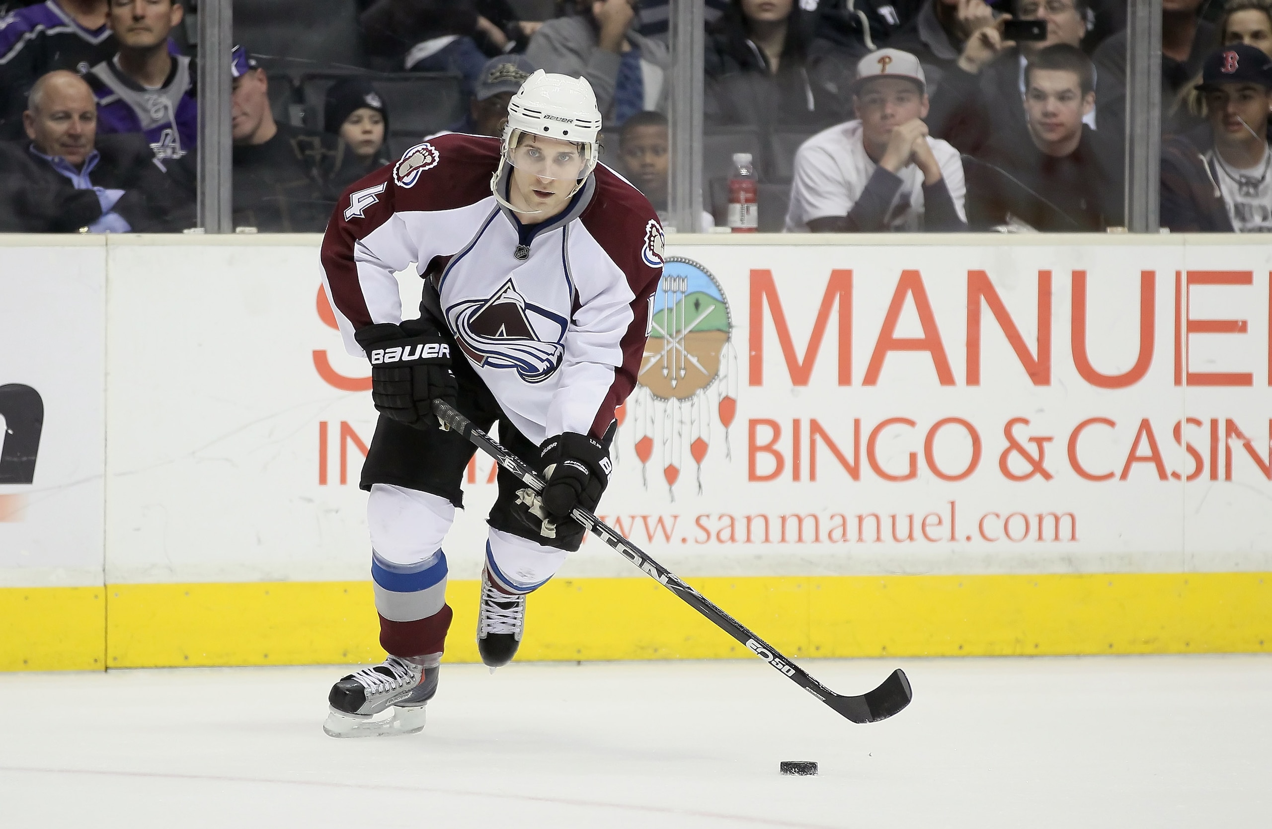 LOS ANGELES, CA - FEBRUARY 26: John-Michael Liles #4 of the Colorado Avalanche skates against the Los Angeles Kings at Staples Center on February 26, 2011 in Los Angeles, California. (Photo by Jeff Gross/Getty Images) LOS ANGELES, CA - FEBRUARY 26: John-Michael Liles #4 of the Colorado Avalanche skates against the Los Angeles Kings at Staples Center on February 26, 2011 in Los Angeles, California. (Photo by Jeff Gross/Getty Images)
