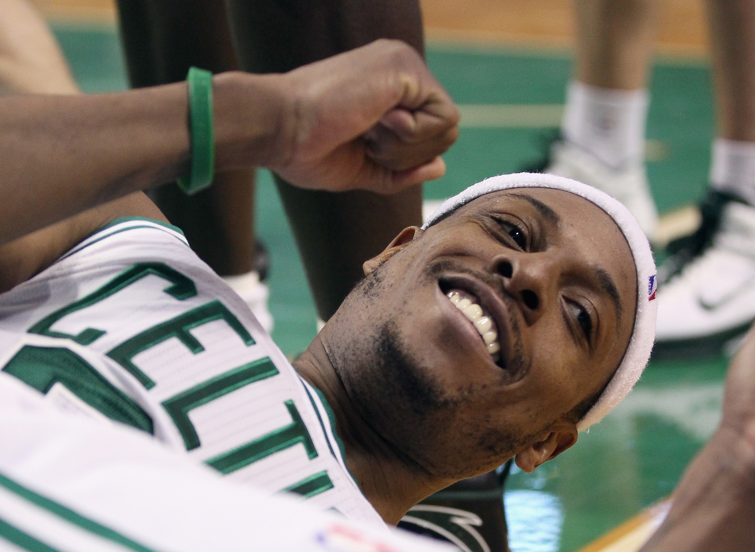 BOSTON, MA - MARCH 04: Paul Pierce #34 of the Boston Celtics after the Celtics get the ball in the fourth quarter against the Golden State Warriors on March 4, 2011 at the TD Garden in Boston, Massachusetts. The Celtics defeated the Warriors 107-103. NO BOSTON, MA - MARCH 04: Paul Pierce #34 of the Boston Celtics after the Celtics get the ball in the fourth quarter against the Golden State Warriors on March 4, 2011 at the TD Garden in Boston, Massachusetts. The Celtics defeated the Warriors 107-103. NO