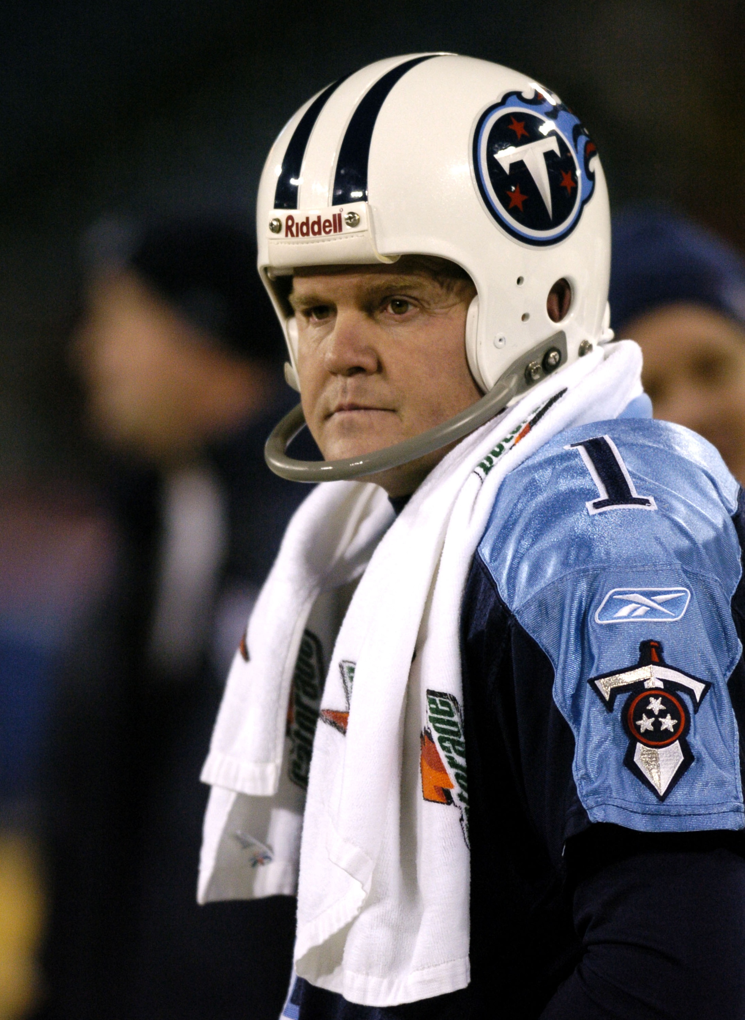 Tennessee Titans kicker Gary Anderson watches play against the Denver Broncos Saturday December 25, 2004 at The Coliseum in Nashville, Tennessee.The Broncos defeated the Titans 37 to 16. (Photo by Al Messerschmidt/Getty Images) Tennessee Titans kicker Gary Anderson watches play against the Denver Broncos Saturday December 25, 2004 at The Coliseum in Nashville, Tennessee.The Broncos defeated the Titans 37 to 16. (Photo by Al Messerschmidt/Getty Images)