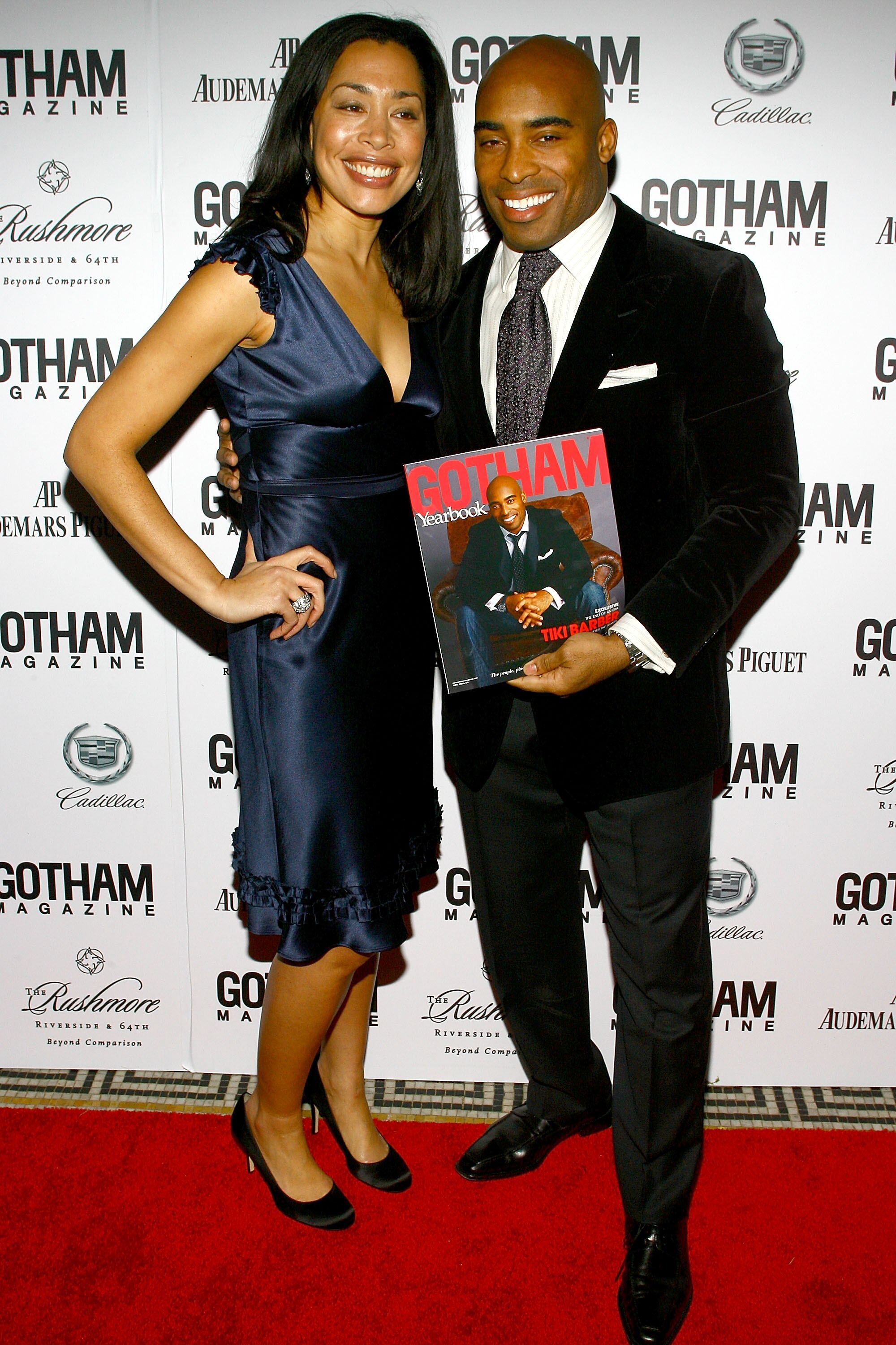 NEW YORK - JANUARY 30:  Gotham Magazine editor Keija Minor and New York Giant Tiki Barber attend Gotham Magazine's Seventh Annual Gala at Capitale on January 30, 2007 in New York City.  (Photo by Scott Wintrow/Getty Images)