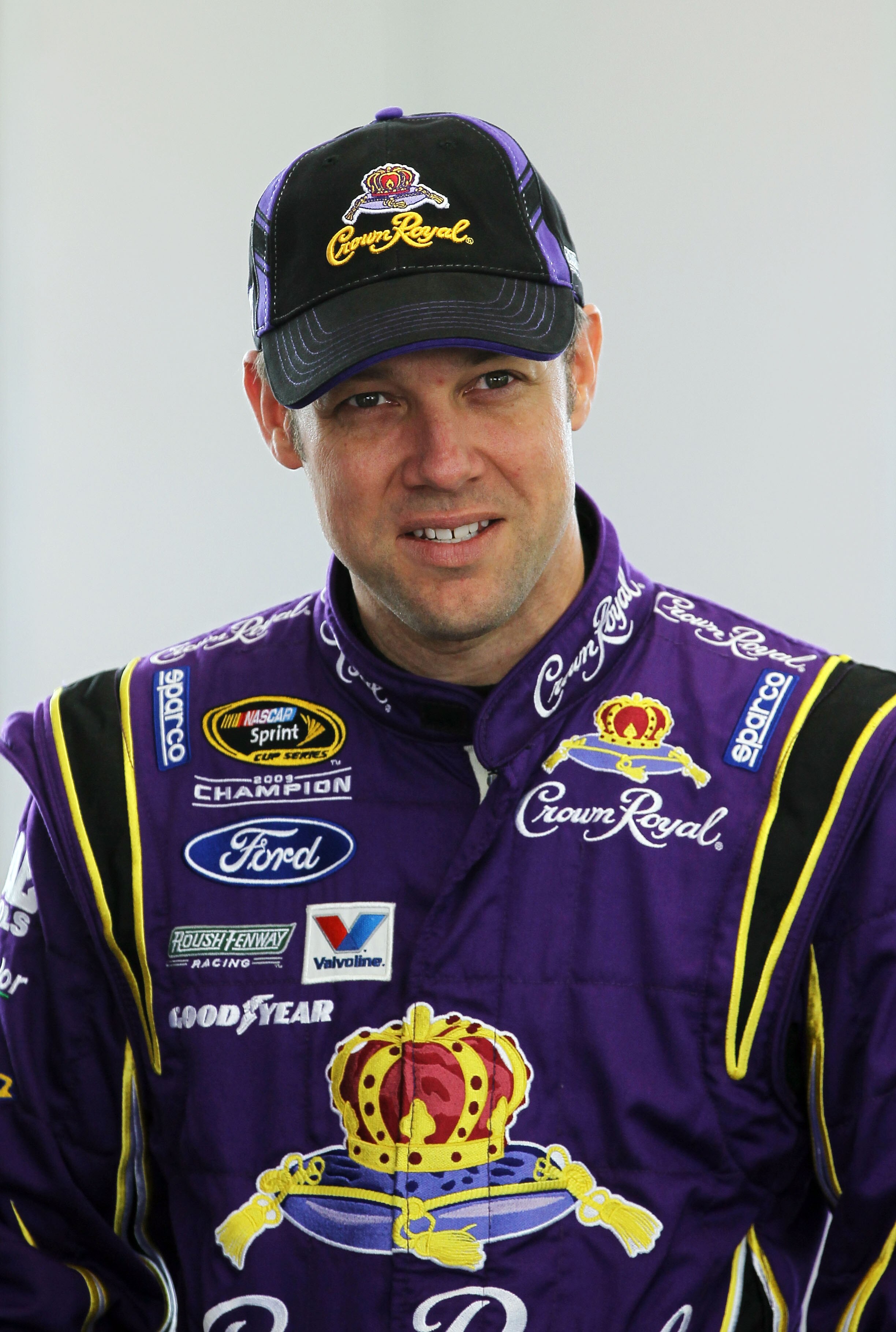 LAS VEGAS, NV - MARCH 05:  Matt Kenseth, driver of the #17 Crown Royal Ford, stands in the garage during practice for the NASCAR Sprint Cup Series Kobalt Tools 400 at Las Vegas Motor Speedway on March 5, 2011 in Las Vegas, Nevada.  (Photo by Jeff Gross/Ge