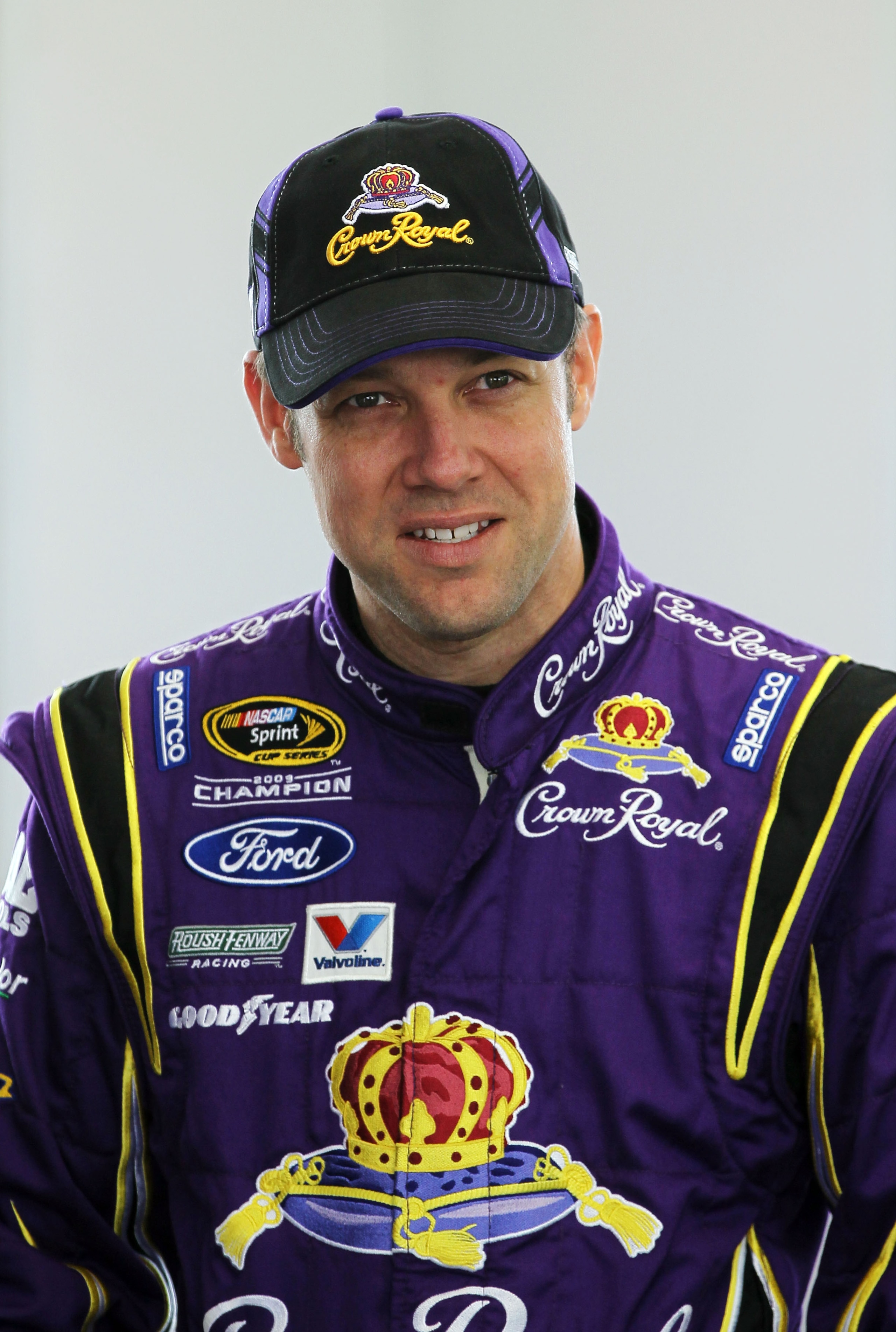 LAS VEGAS, NV - MARCH 05:  Matt Kenseth, driver of the #17 Crown Royal Ford, stands in the garage during practice for the NASCAR Sprint Cup Series Kobalt Tools 400 at Las Vegas Motor Speedway on March 5, 2011 in Las Vegas, Nevada.  (Photo by Jeff Gross/Ge