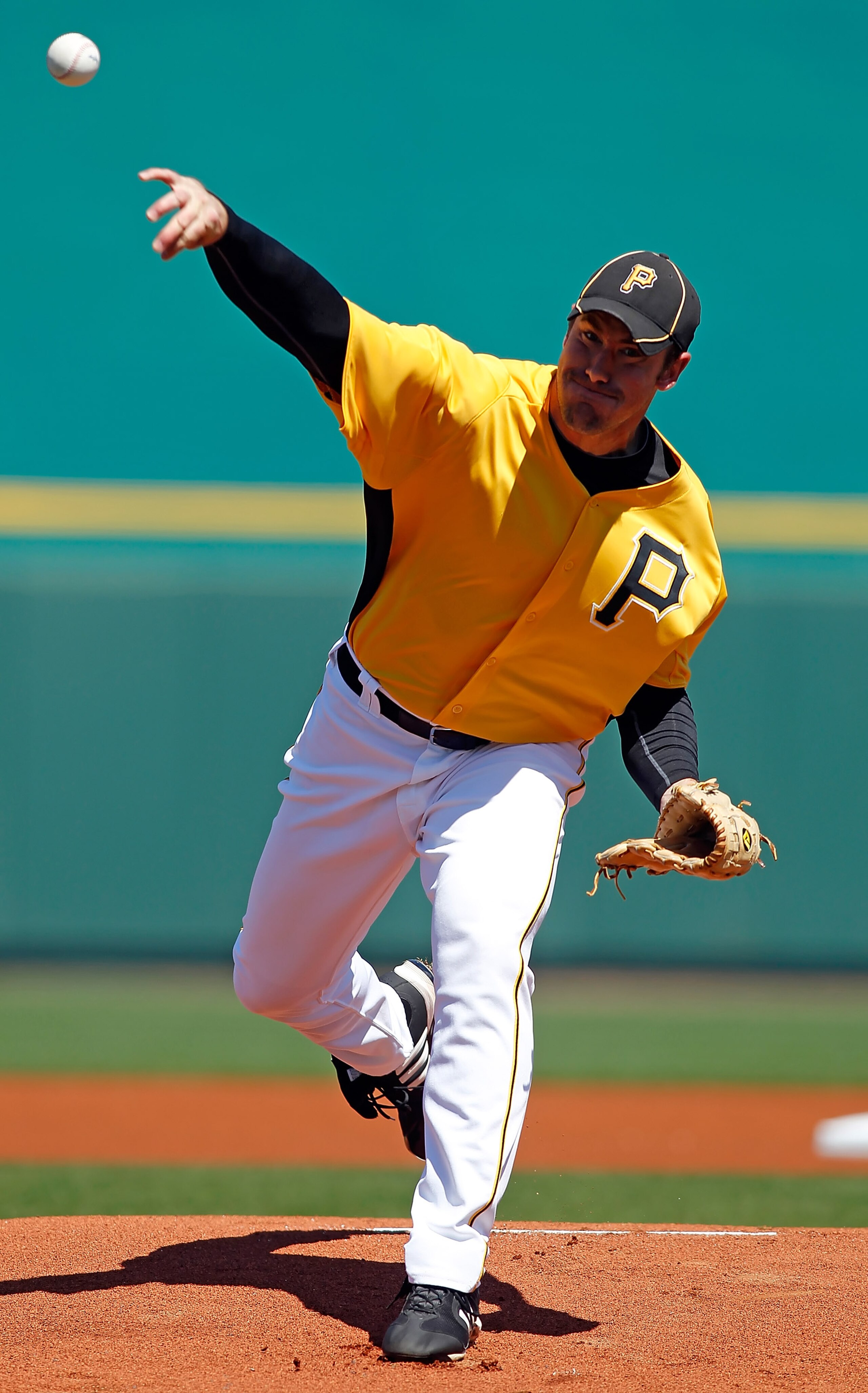 BRADENTON, FL - MARCH 12:  Pitcher Ross Ohlendorf #49 of the Pittsburgh Pirates pitches against the Philadelphia Phillies during a Grapefruit League Spring Training Game at McKechnie Field on March 12, 2011 in Bradenton, Florida.  (Photo by J. Meric/Getty