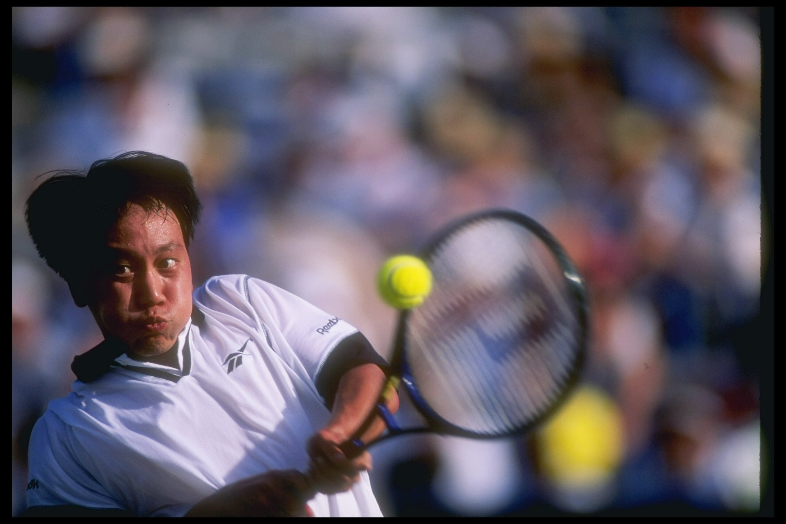 15 Mar 1997:  Michael Chang of the United States performs during the Newsweek Cup in Indian Wells, California. Mandatory Credit: Harry How  /Allsport