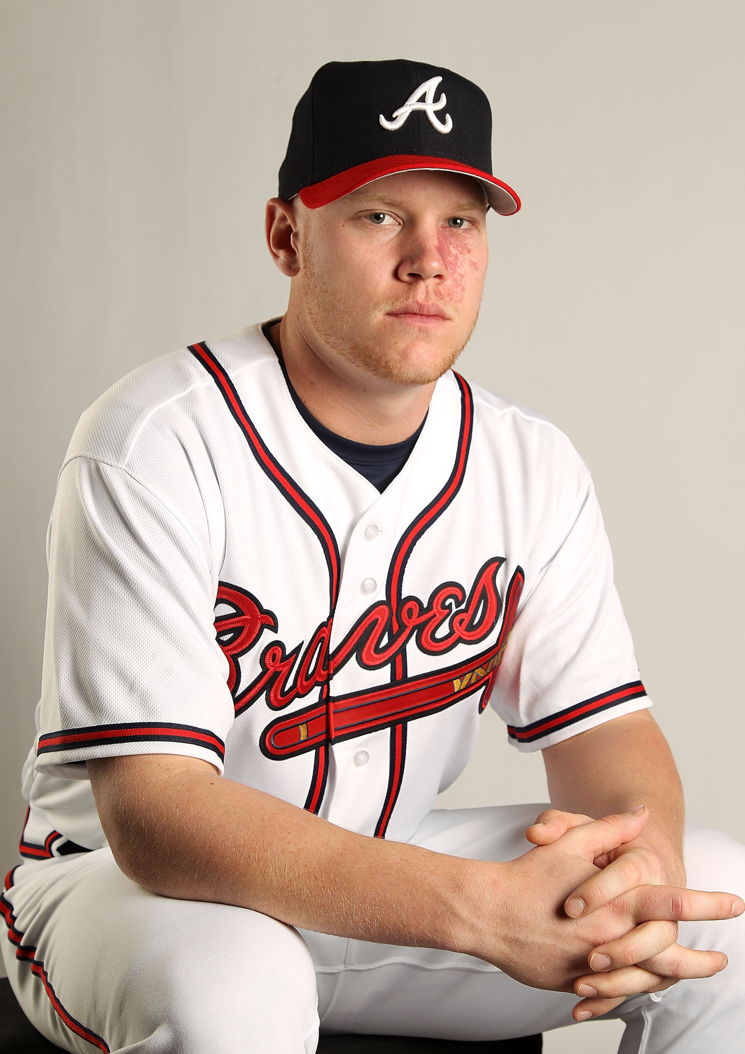 LAKE BUENA VISTA, FL - FEBRUARY 21: Brett Oberholtzer #69 of the Atlanta Braves during Photo Day at Champion Stadium at ESPN Wide World of Sports of Complex on February 21, 2011 in Lake Buena Vista, Florida. (Photo by Mike Ehrmann/Getty Images)