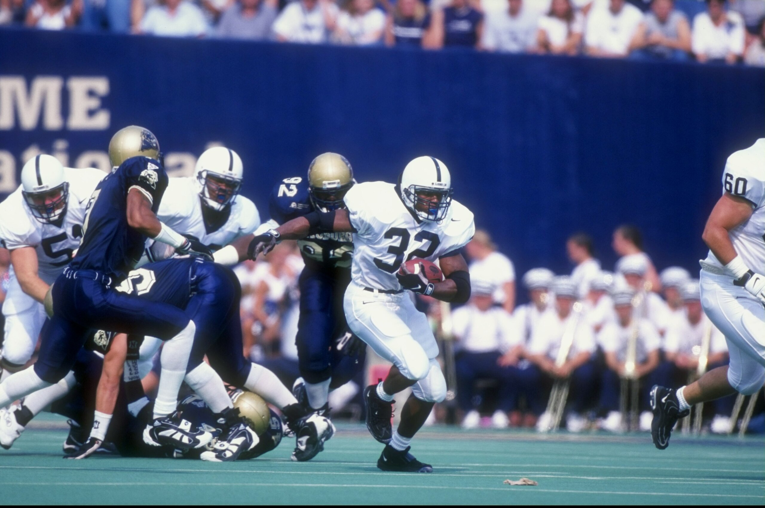 19 Sep 1998: Tailback Cordell Mitchell #32 of the Penn State Nittany Lions in action during a game against the Pittsburgh Panthers at the Pitt Stadium in Pittsburgh, Pennsylvania. The Nittany Lions defeated the Panthers 20-13. Mandatory Credit: Rick Stew 19 Sep 1998: Tailback Cordell Mitchell #32 of the Penn State Nittany Lions in action during a game against the Pittsburgh Panthers at the Pitt Stadium in Pittsburgh, Pennsylvania. The Nittany Lions defeated the Panthers 20-13. Mandatory Credit: Rick Stew