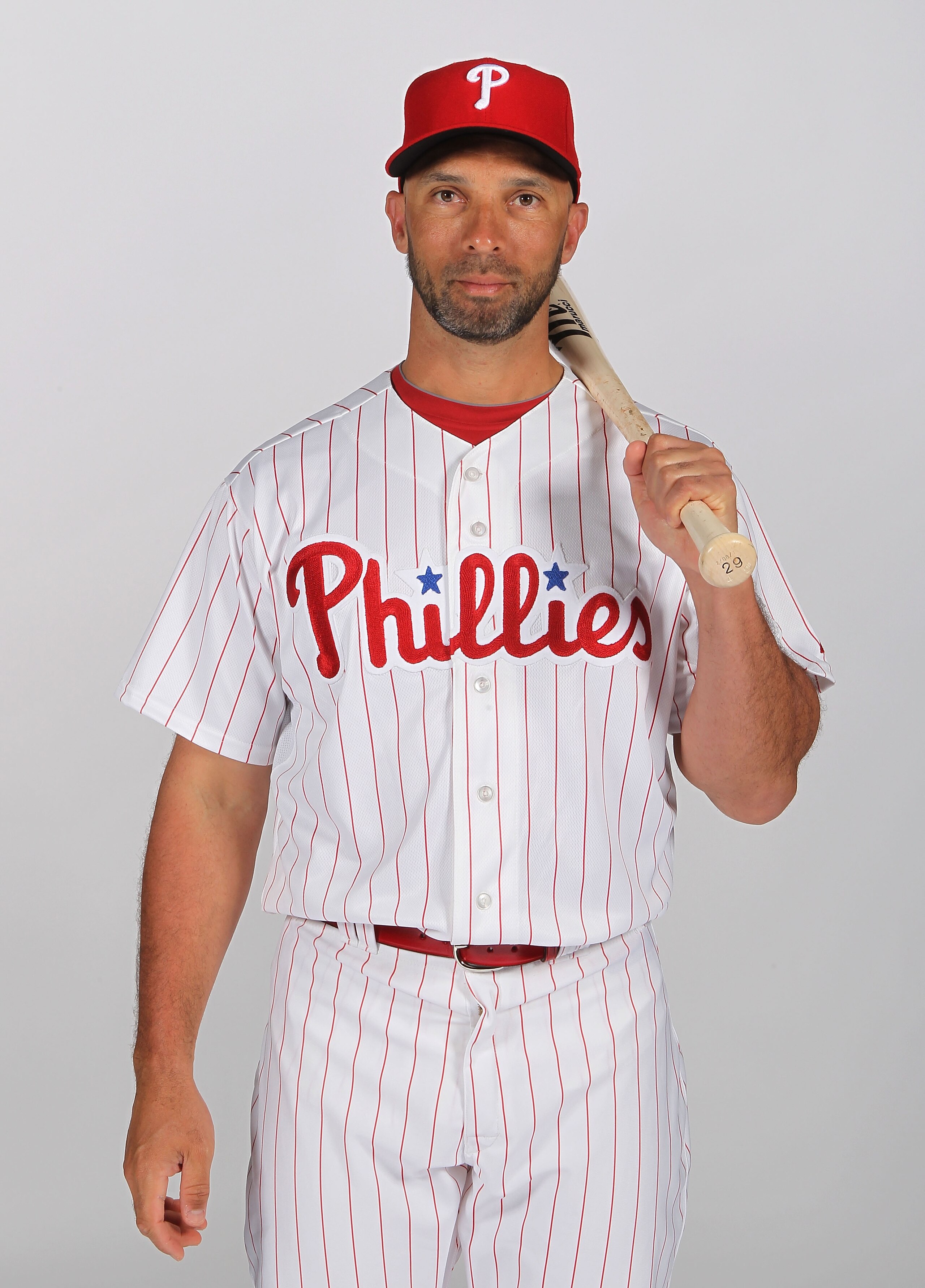 CLEARWATER, FL - FEBRUARY 22:  Raul Ibanez #29 of the Philadelphia Phillies poses for a photo during Spring Training Media Photo Day at Bright House Networks Field on February 22, 2011 in Clearwater, Florida.  (Photo by Nick Laham/Getty Images)