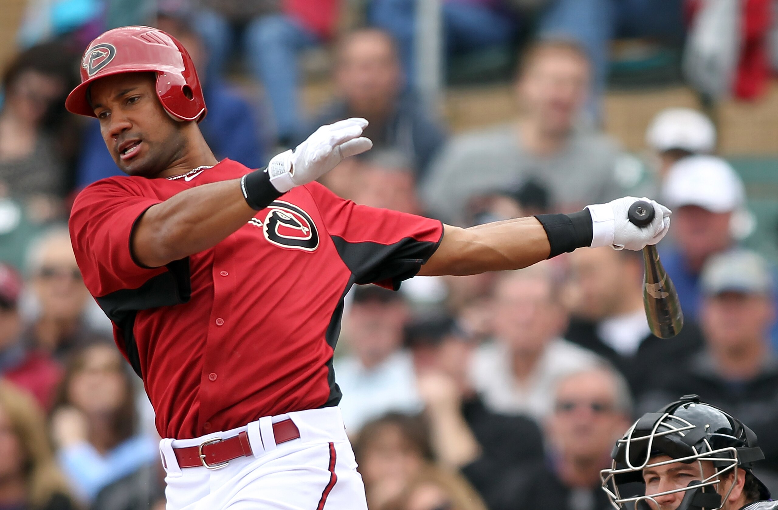 SCOTTSDALE, AZ - FEBRUARY 26:  Chris Young #24 of the Arizona Diamondbacks swings his bat against the Colorado Rockies at Salt River Fields on February 26, 2011 in Scottsdale, Arizona..  (Photo by Jonathan Ferrey/Getty Images)