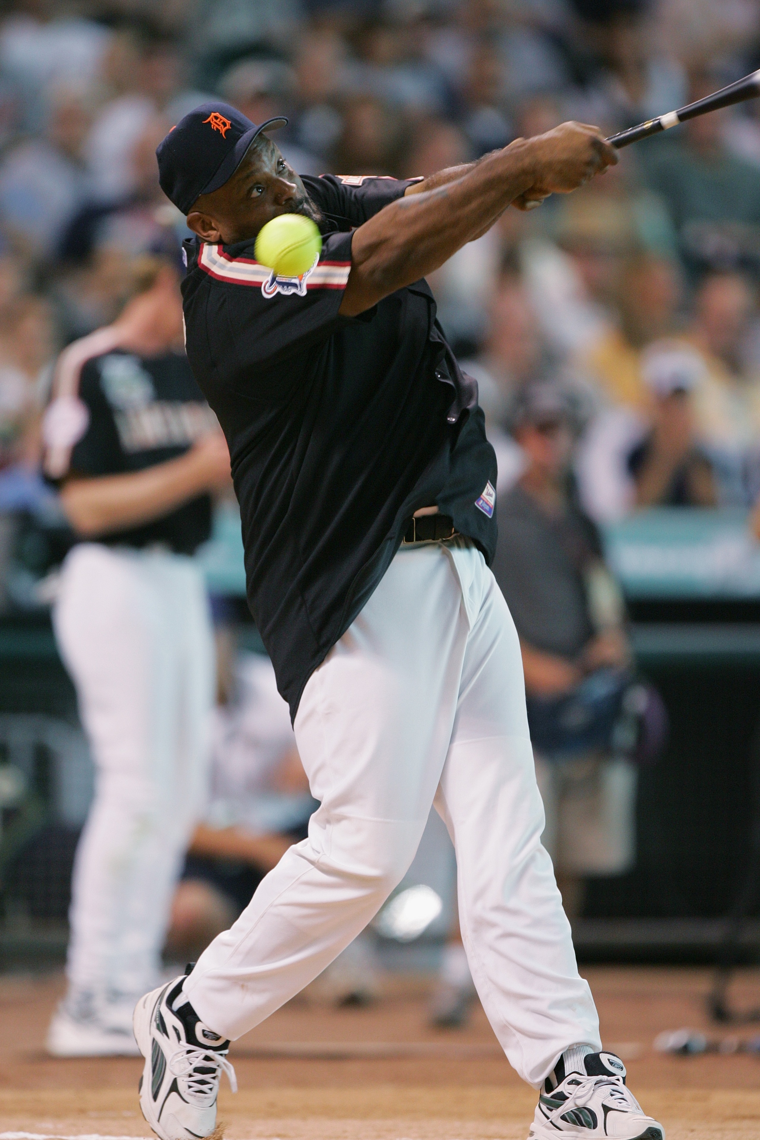 HOUSTON - JULY 11: Cecil Fielder, former All-Star First baseman for the Detroit Tigers hits during the Major League Baseball Legends and Celebrity Softball Game at Minute Maid Park on July 11, 2004 in Houston, Texas. (Photo by Jed Jacobsohn/Getty Images) HOUSTON - JULY 11: Cecil Fielder, former All-Star First baseman for the Detroit Tigers hits during the Major League Baseball Legends and Celebrity Softball Game at Minute Maid Park on July 11, 2004 in Houston, Texas. (Photo by Jed Jacobsohn/Getty Images)