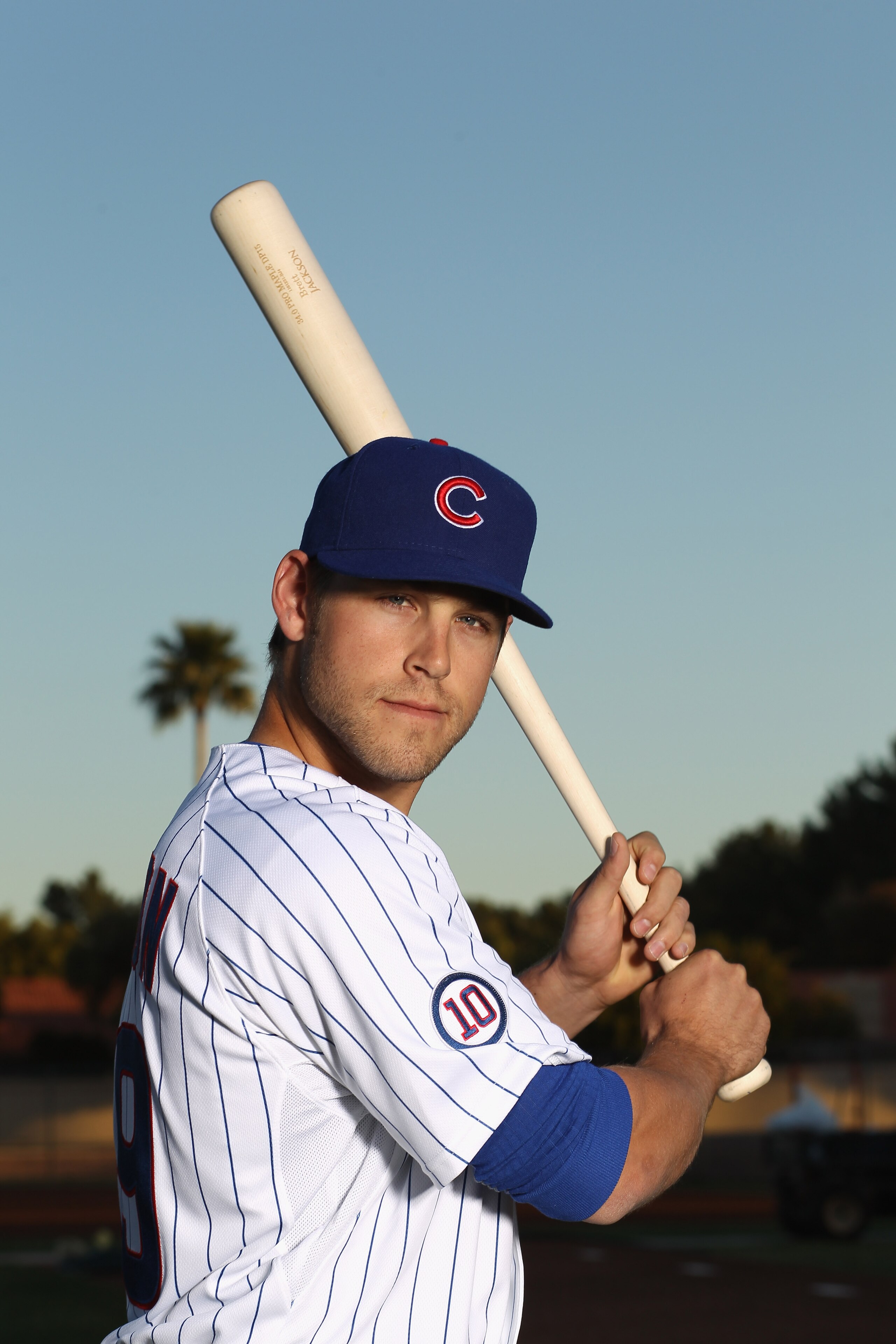 MESA, AZ - FEBRUARY 22:  Brett Jackson #59 of the Chicago Cubs poses for a portrait during media photo day at Finch Park on February 22, 2011 in Mesa, Arizona.  (Photo by Ezra Shaw/Getty Images)