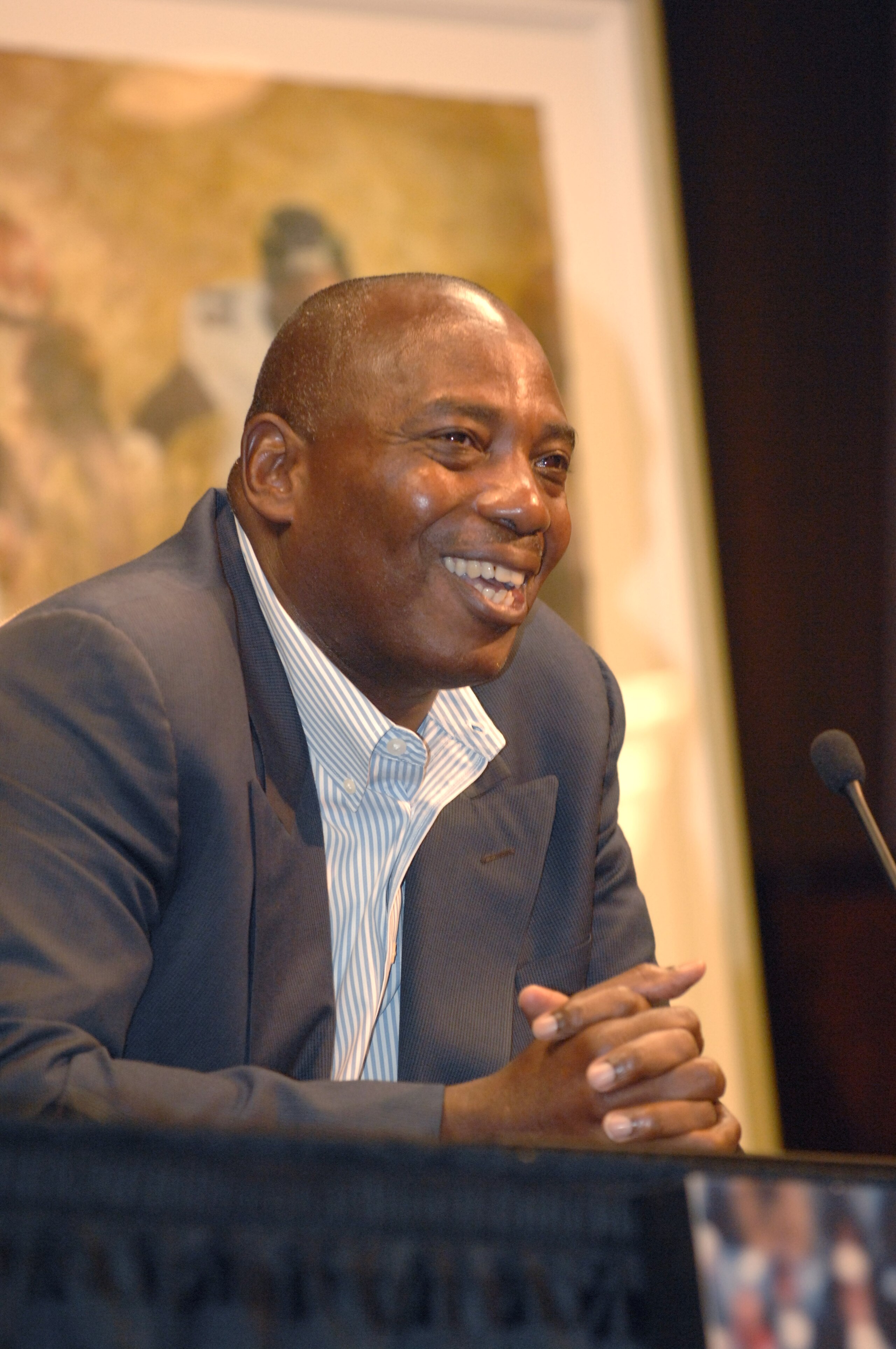 OWINGS MILLS, MD - JUNE 12: Ozzie Newsome, Baltimore Ravens general manager during Jonathan Ogden retirement press conference at Ravens training facility on June 12, 2008 in Owings Mills, Maryland. (Photo by Mitchell Layton/Getty Images) OWINGS MILLS, MD - JUNE 12: Ozzie Newsome, Baltimore Ravens general manager during Jonathan Ogden retirement press conference at Ravens training facility on June 12, 2008 in Owings Mills, Maryland. (Photo by Mitchell Layton/Getty Images)