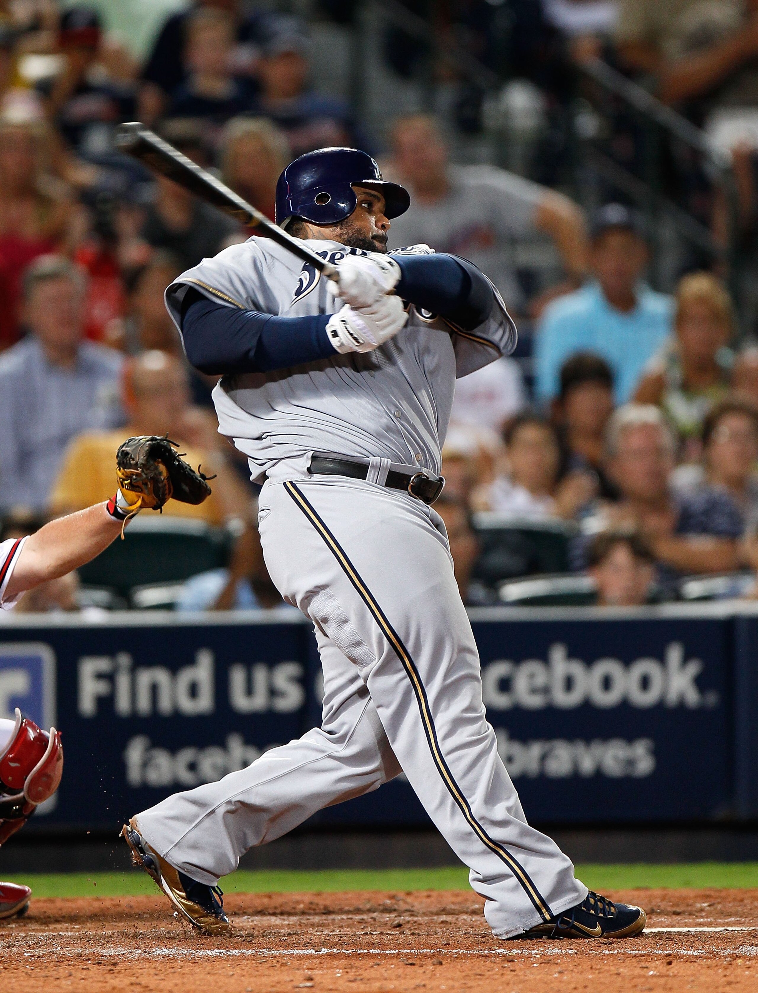 ATLANTA - JULY 15: Prince Fielder #28 of the Milwaukee Brewers against the Atlanta Braves at Turner Field on July 15, 2010 in Atlanta, Georgia. (Photo by Kevin C. Cox/Getty Images) ATLANTA - JULY 15: Prince Fielder #28 of the Milwaukee Brewers against the Atlanta Braves at Turner Field on July 15, 2010 in Atlanta, Georgia. (Photo by Kevin C. Cox/Getty Images)