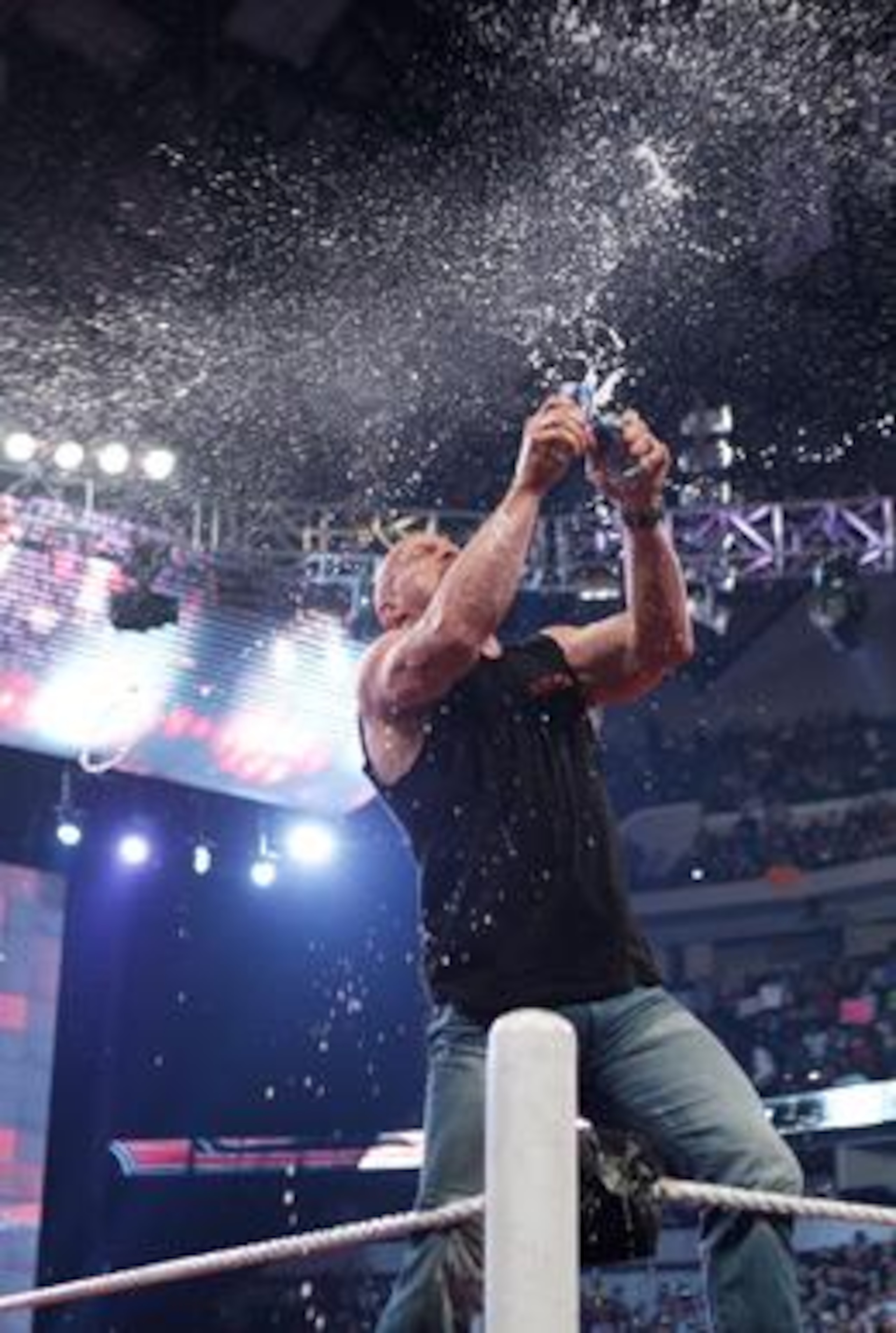 'SCSA' celebrating in the ring