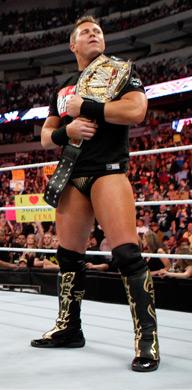 The Miz looking smug after beating down Cena The Miz looking smug after beating down Cena