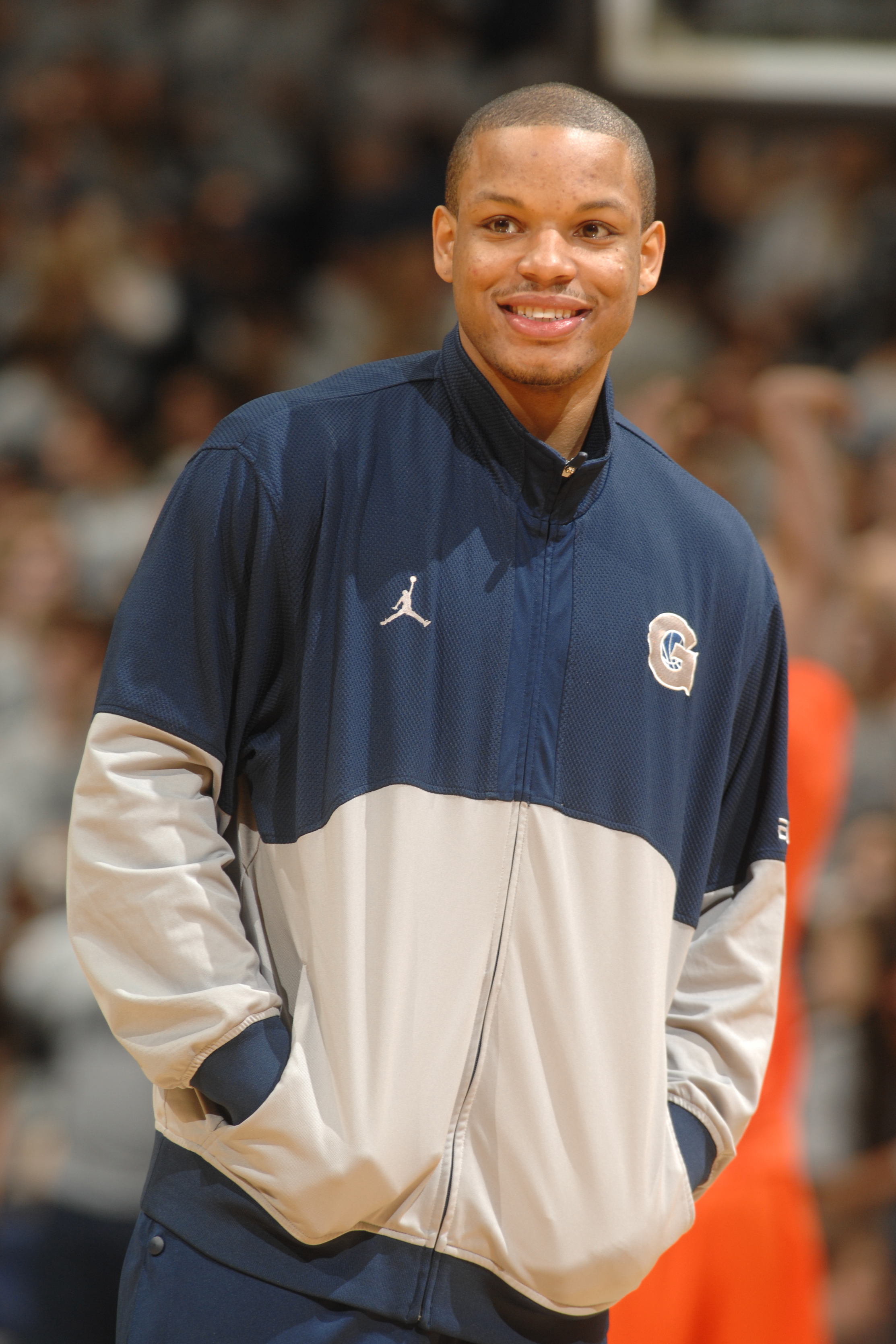 WASHINGTON, DC - FEBRUARY 26: Chris Wright #4 of the Georgetown Hoyas looks on before a college basketball game against the Syracuse Orange on February 26, 2011 at the Verizon Center in Washington, DC. (Photo by Mitchell Layton/Getty Images)