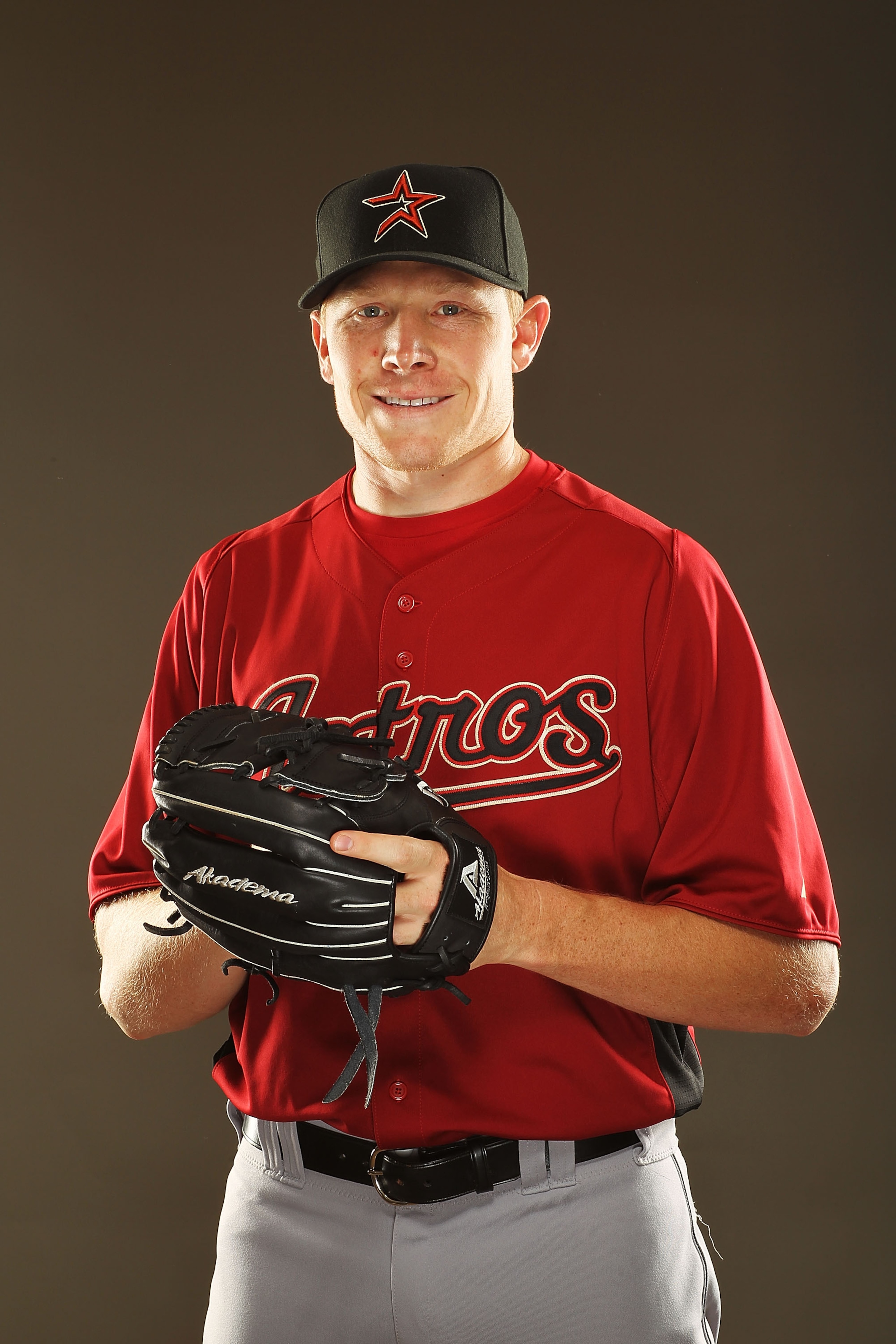 KISSIMMEE, FL - FEBRUARY 24:  Mark Melancon #54 of the Houston Astros poses for a portrait during Spring Training photo Day at Osceola County Stadium  on February 24, 2011 in Kissimmee, Florida.  (Photo by Al Bello/Getty Images)