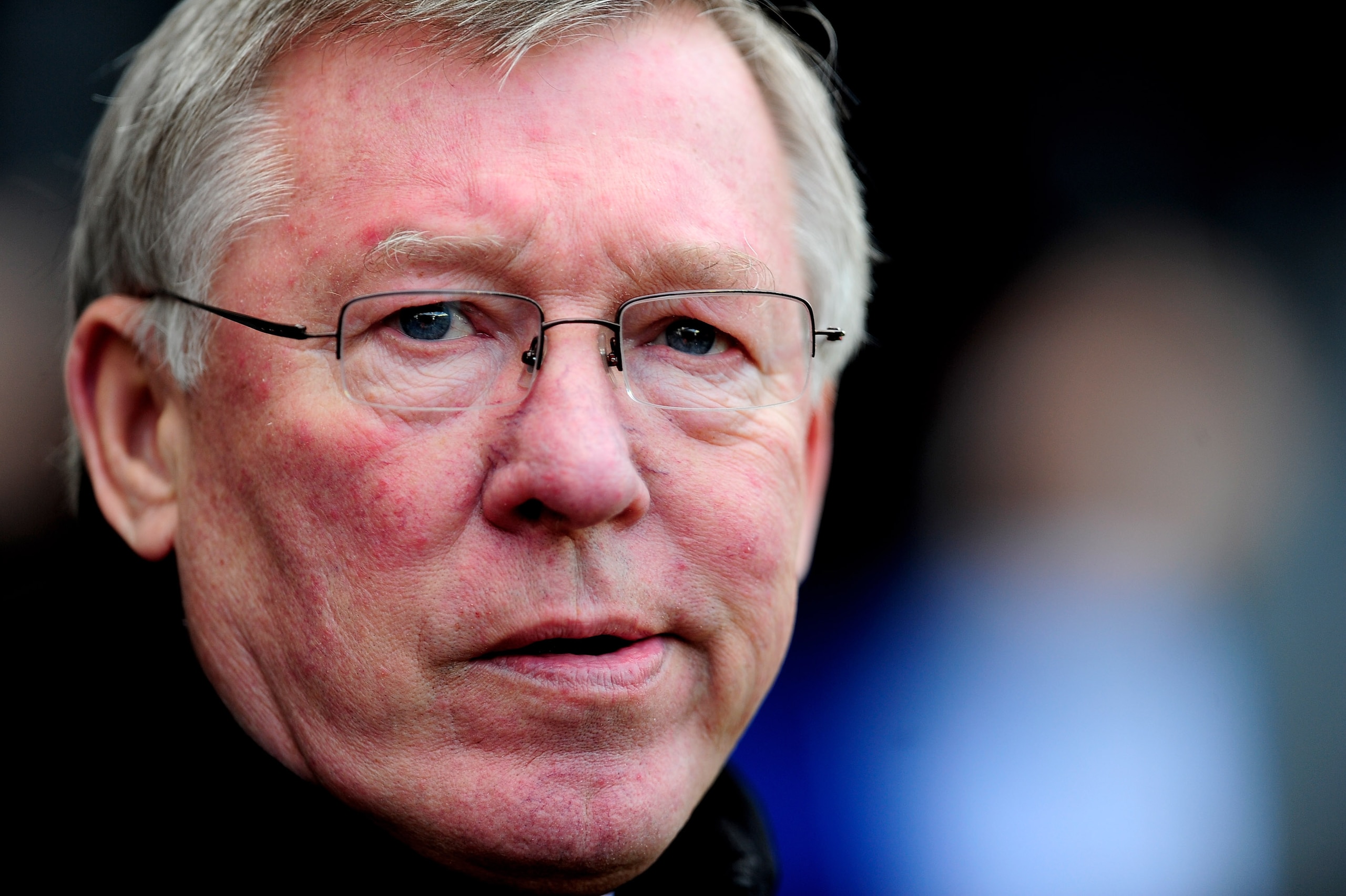 WIGAN, ENGLAND - FEBRUARY 26:  Manchester United Manager Sir Alex Ferguson looks on prior to the Barclays Premier League match between Wigan Athletic and Manchester United at the DW Stadium on February 26, 2011 in Wigan, England.  (Photo by Jamie McDonald