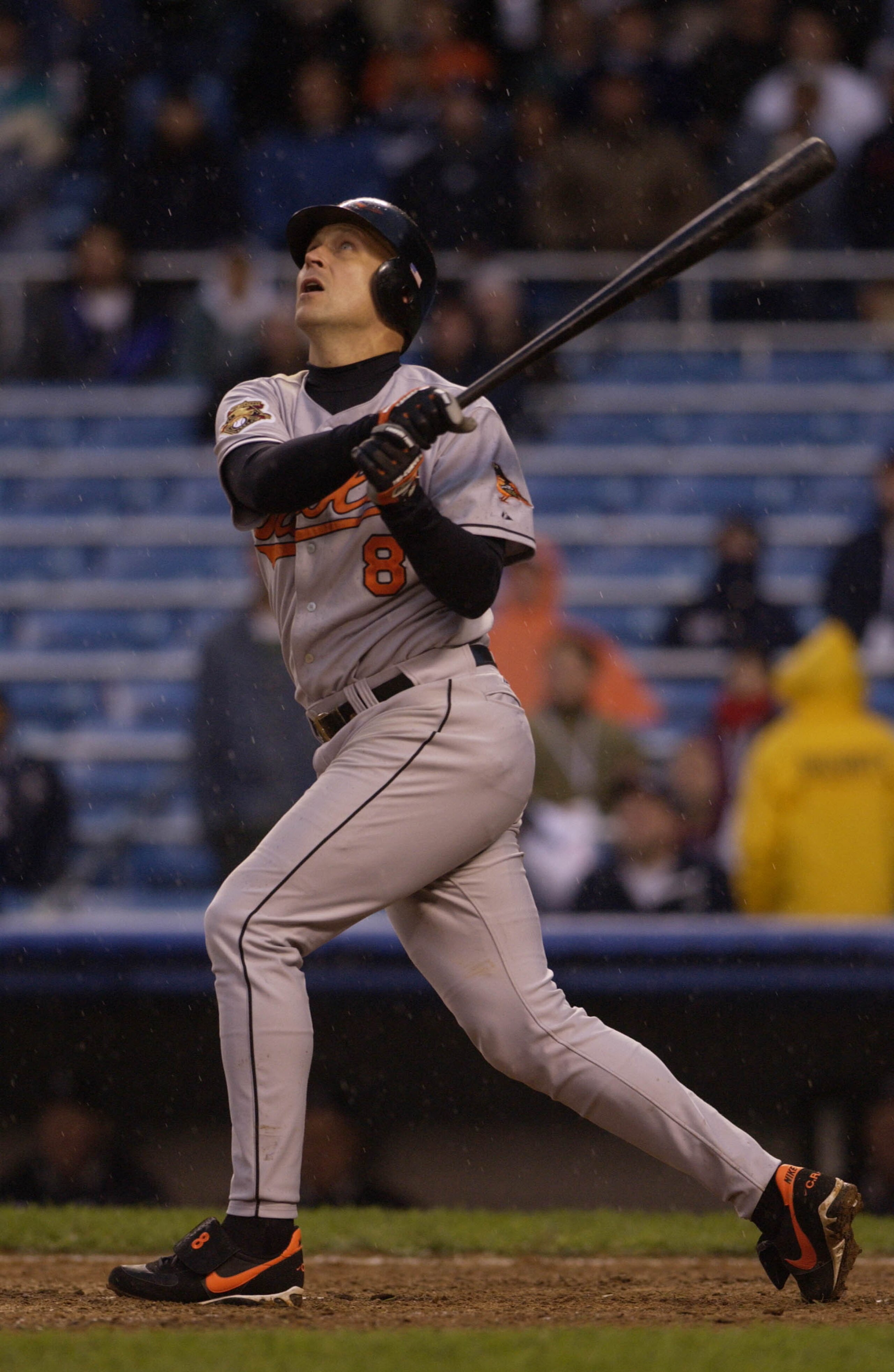 30 Sep 2001: Cal Ripken Jr. of the Baltimore Orioles in action  during his final game against the New York Yankees at Yankee Stadium in the Bronx, New York. DIGITAL IMAGE. Mandatory Credit: Ezra Shaw/Allsport