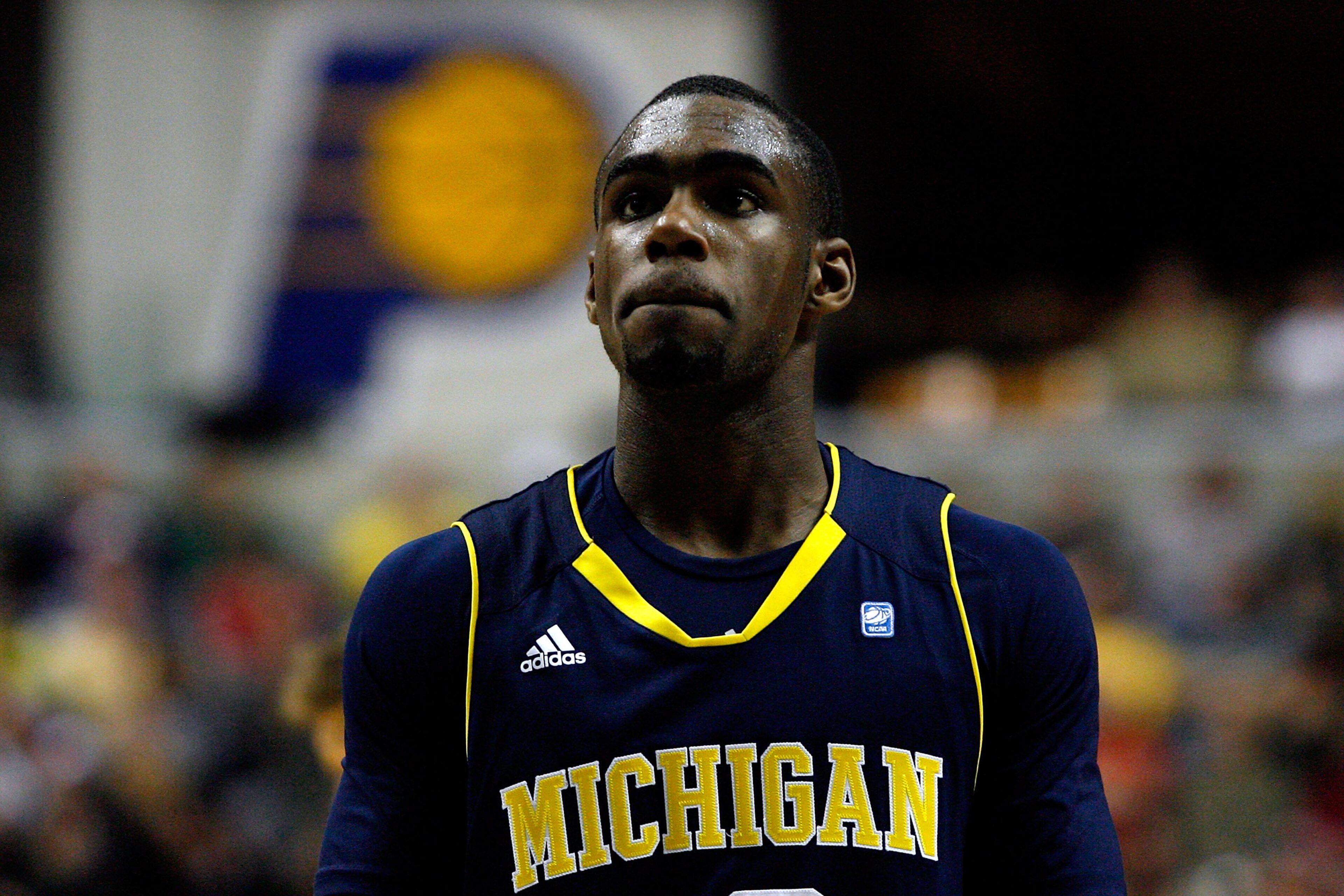 INDIANAPOLIS, IN - MARCH 12: Tim Hardaway Jr. #10 of the Michigan Wolverines looks on against Ohio State Buckeyes during the semifinals of the 2011 Big Ten Men's Basketball Tournament at Conseco Fieldhouse on March 12, 2011 in Indianapolis, Indiana. (Ph INDIANAPOLIS, IN - MARCH 12: Tim Hardaway Jr. #10 of the Michigan Wolverines looks on against Ohio State Buckeyes during the semifinals of the 2011 Big Ten Men's Basketball Tournament at Conseco Fieldhouse on March 12, 2011 in Indianapolis, Indiana. (Ph